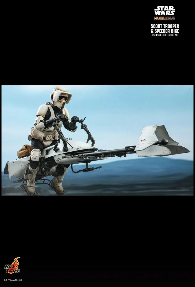 HOT TOYS STAR WARS THE MANDALORIAN SCOUT TROOPER AND SPEEDER BIKE 1/6 TMS017