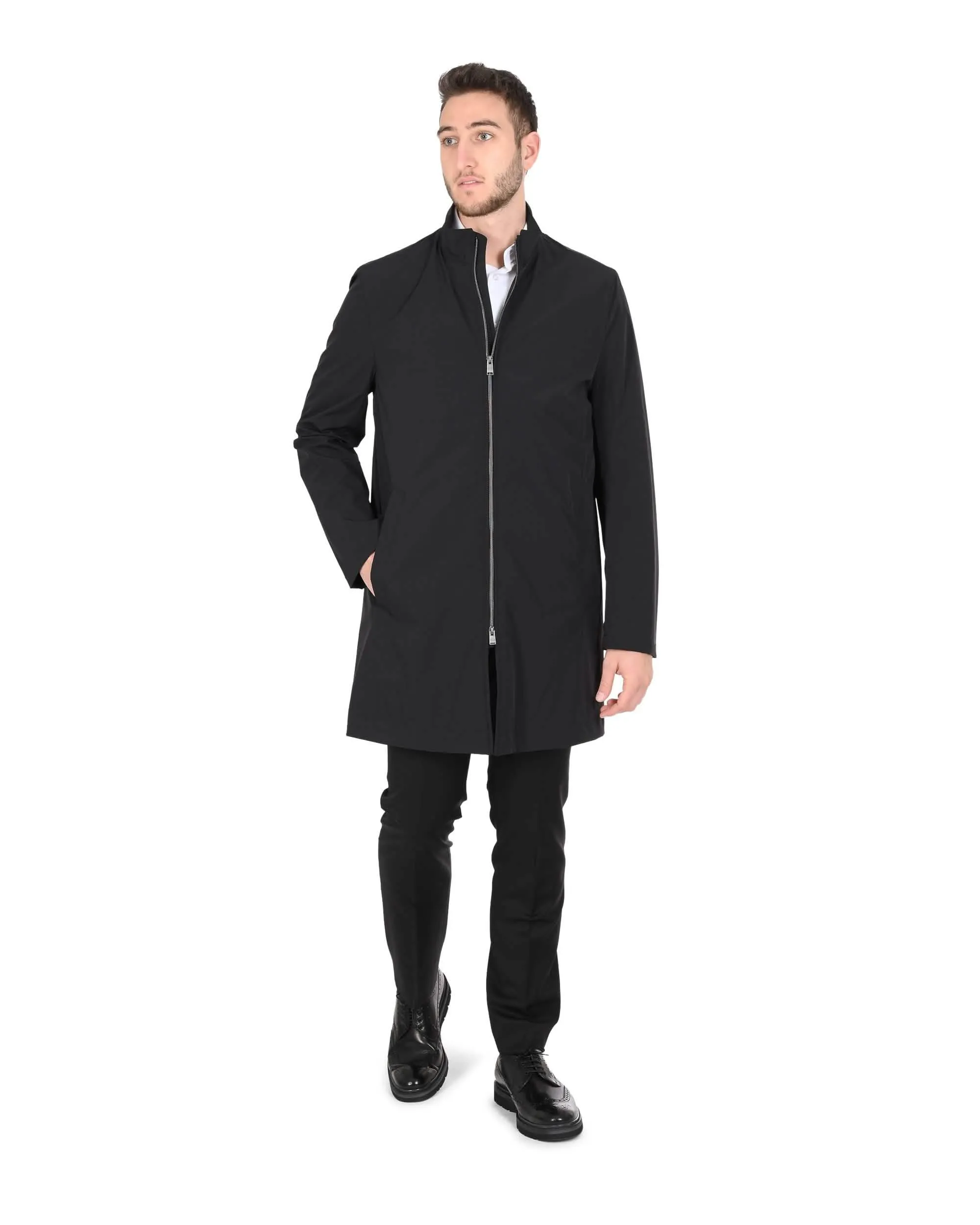 Hugo Boss Men's Classic Elegant Black Overcoat 50450011 001