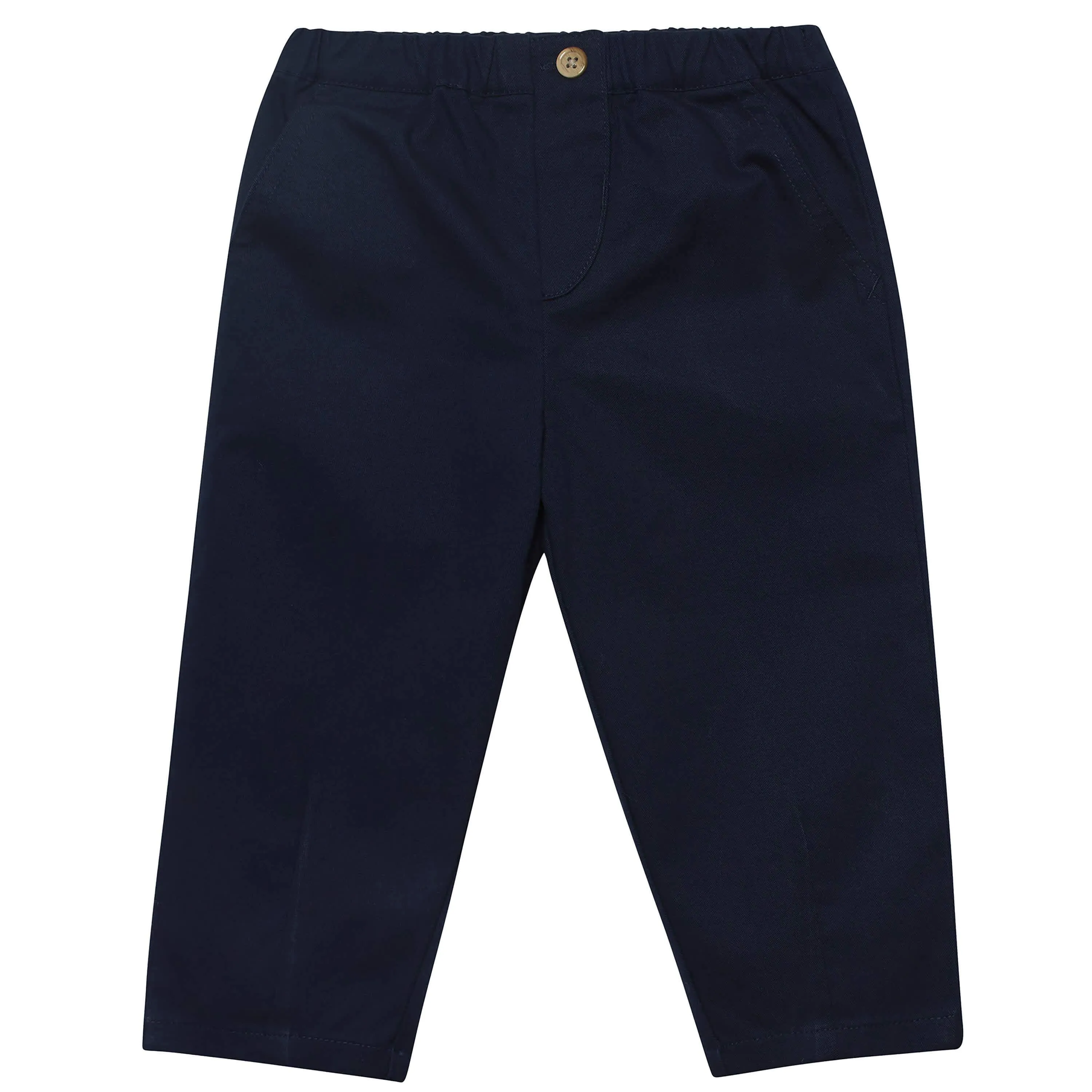 Infant & Toddler Boys Blue Canvas Pants