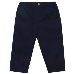 Infant & Toddler Boys Blue Canvas Pants