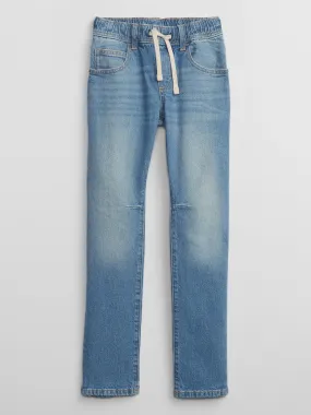 Kids Slim Pull-On Jeans with Washwell