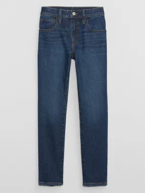 Kids Slim Taper Jeans with Washwell