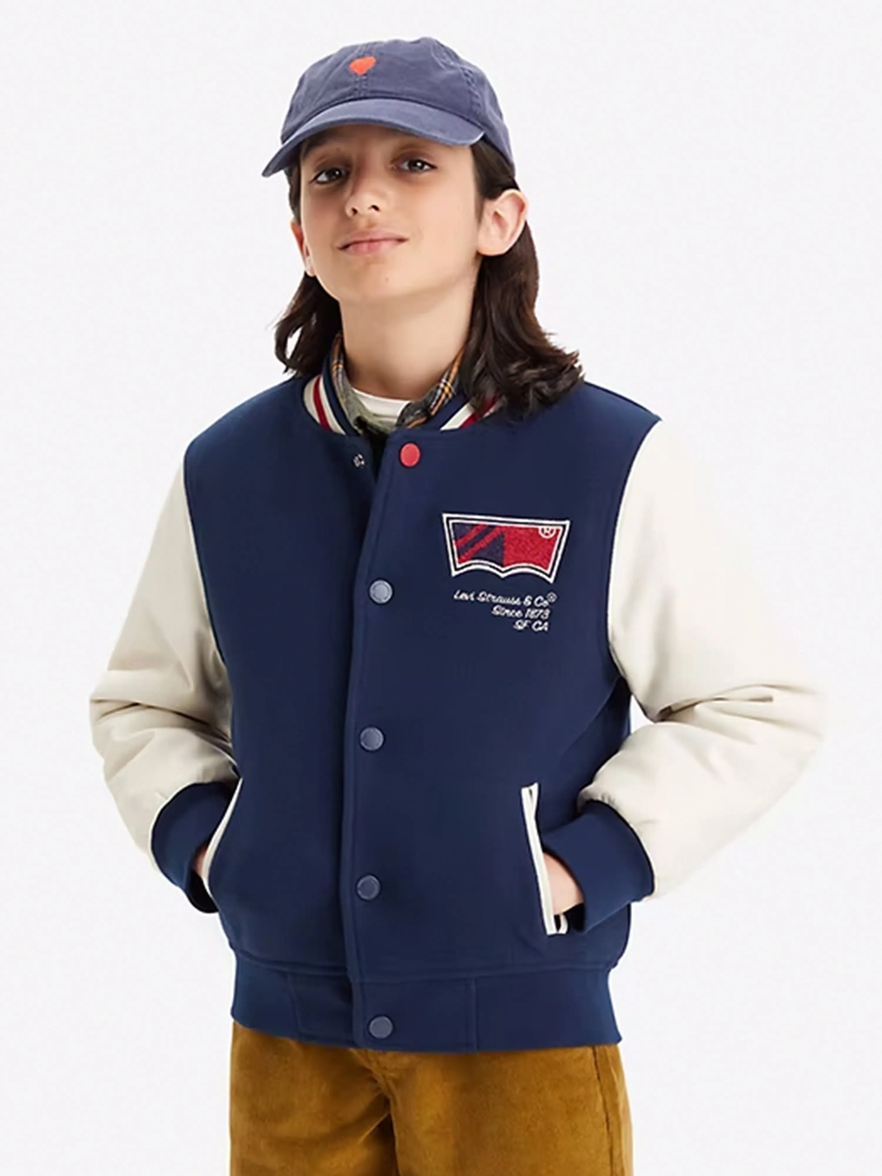 Levi's Boys Varsity Jacket in Navy