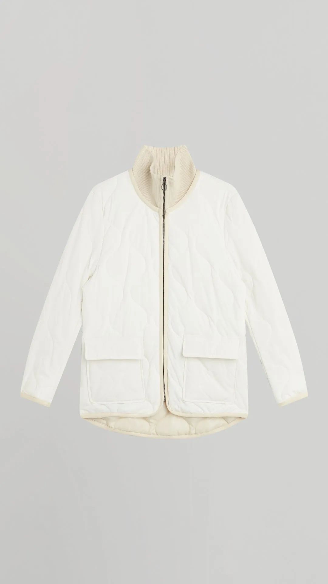 LIGHTWEIGHT QUILTED ZIP JACKET