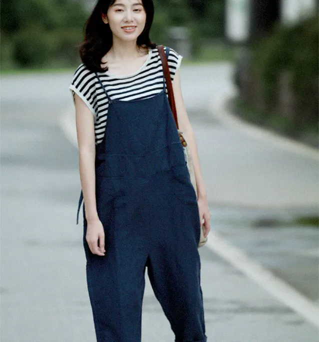 Linen Summer Autumn Women Casual Pants with Pockets GJ2004302