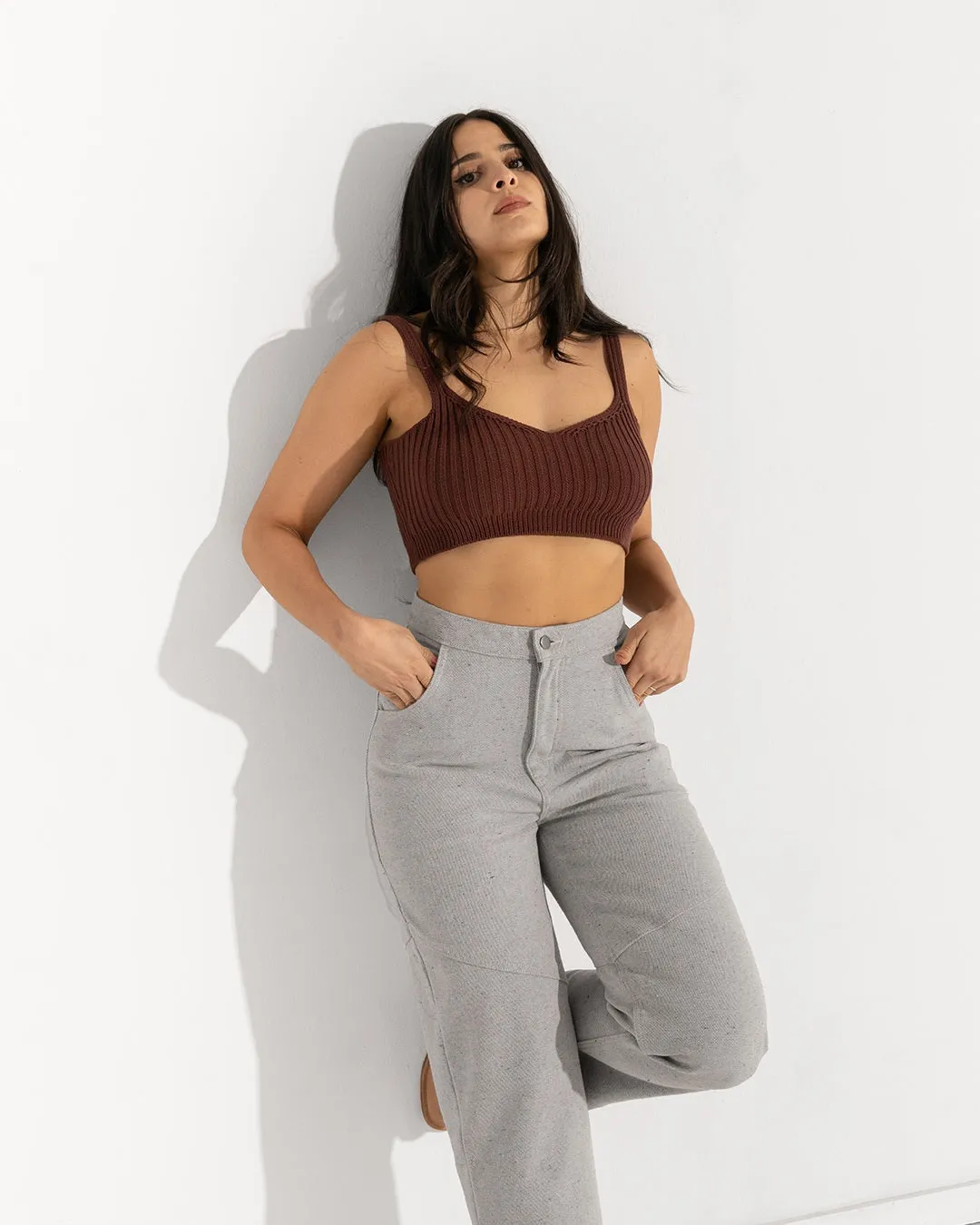 Maroon Knit Bralette | XS-3X