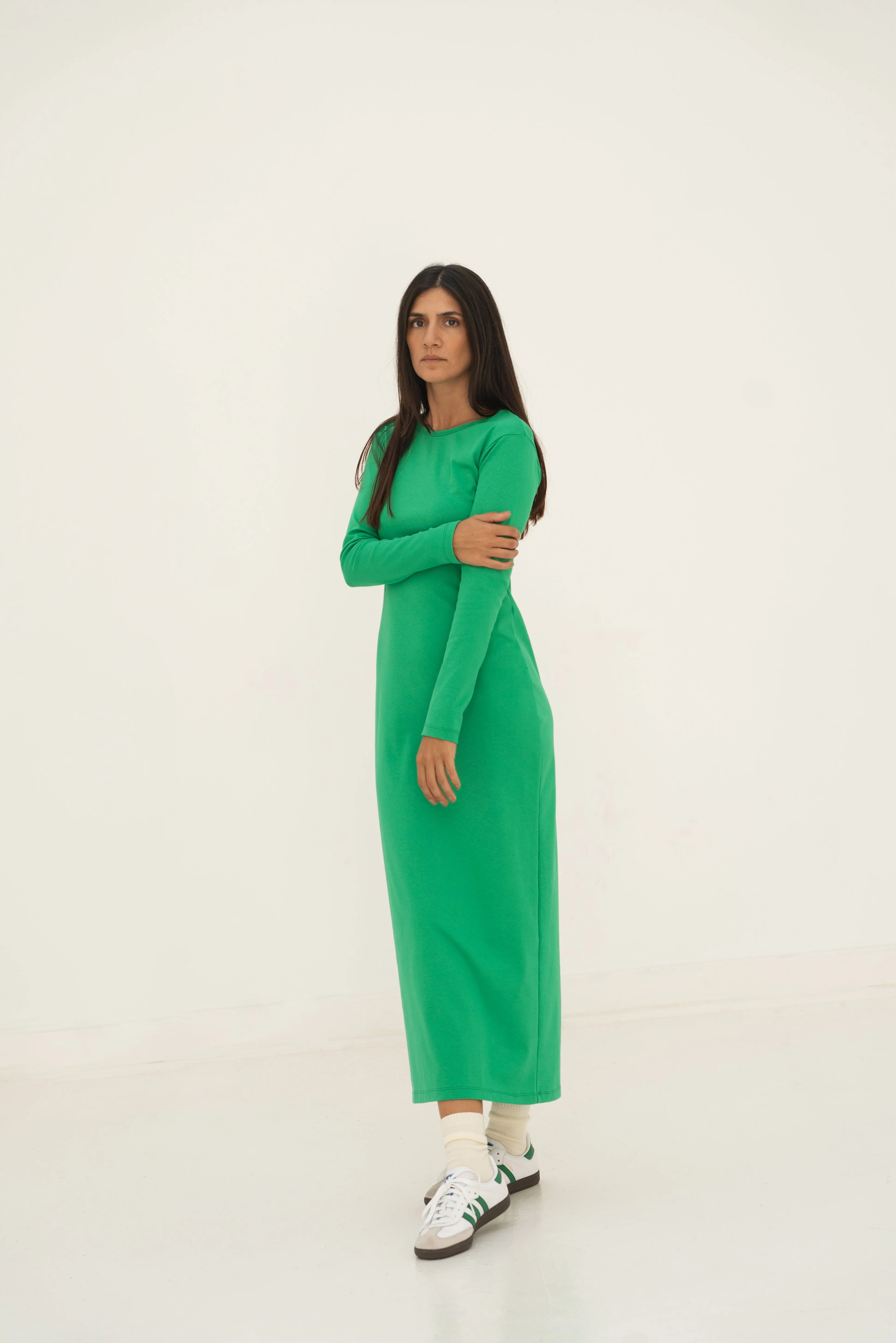 maxi dress in green