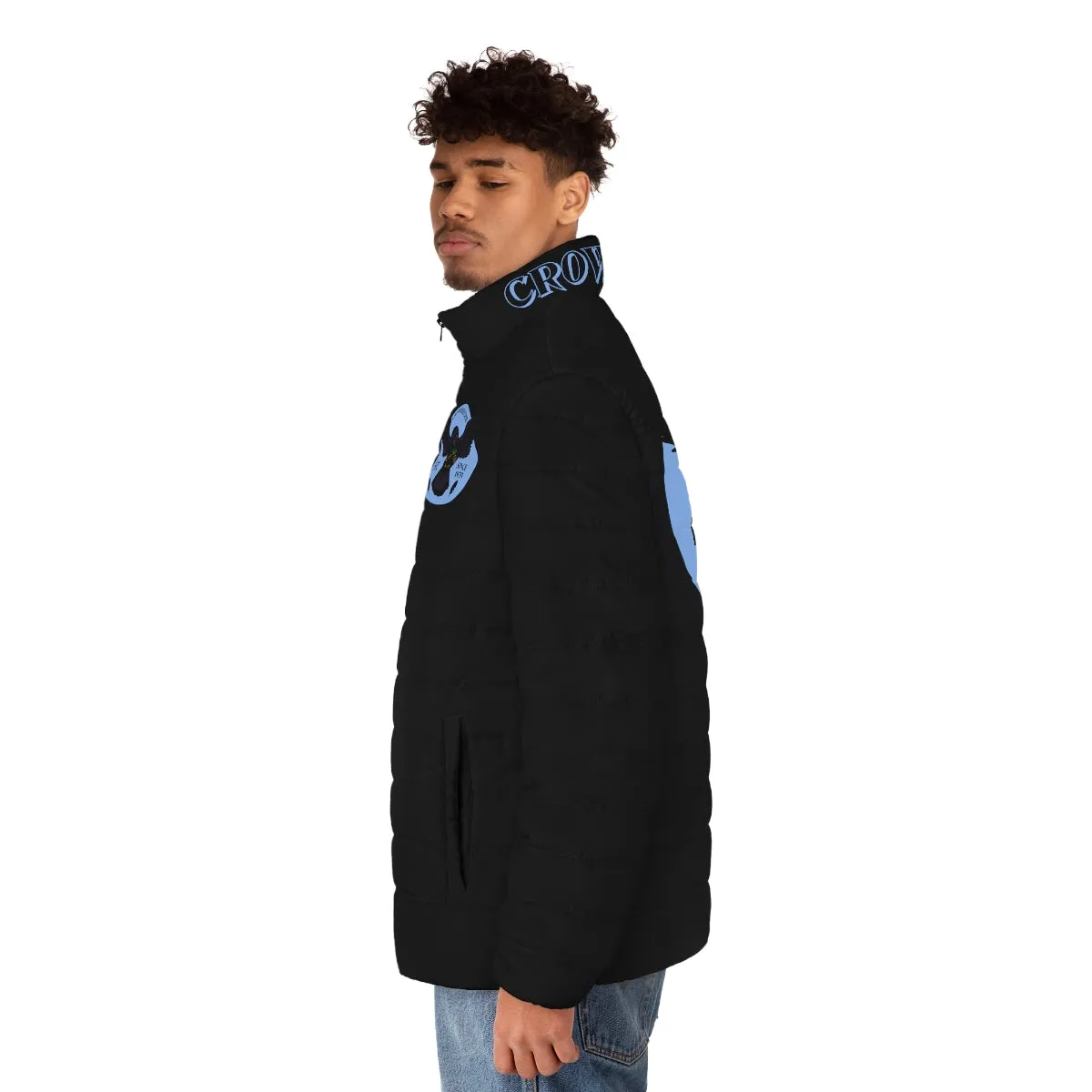 Men's 3rd GEN Puffer Jacket, BLACK W/ CAROLINA BLUE LOGO