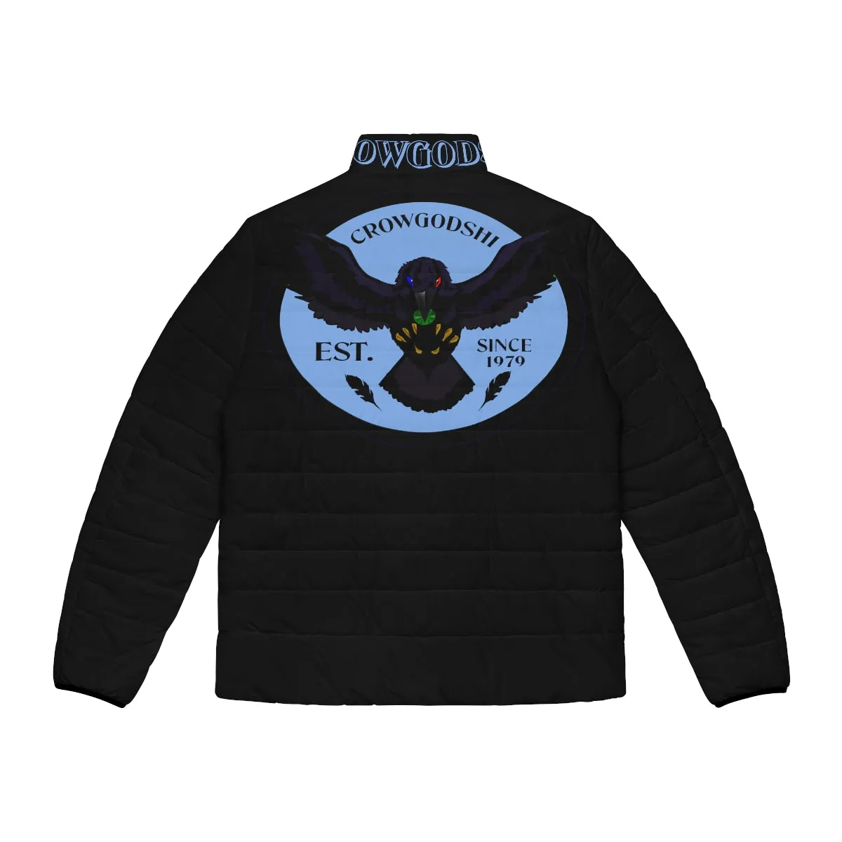 Men's 3rd GEN Puffer Jacket, BLACK W/ CAROLINA BLUE LOGO