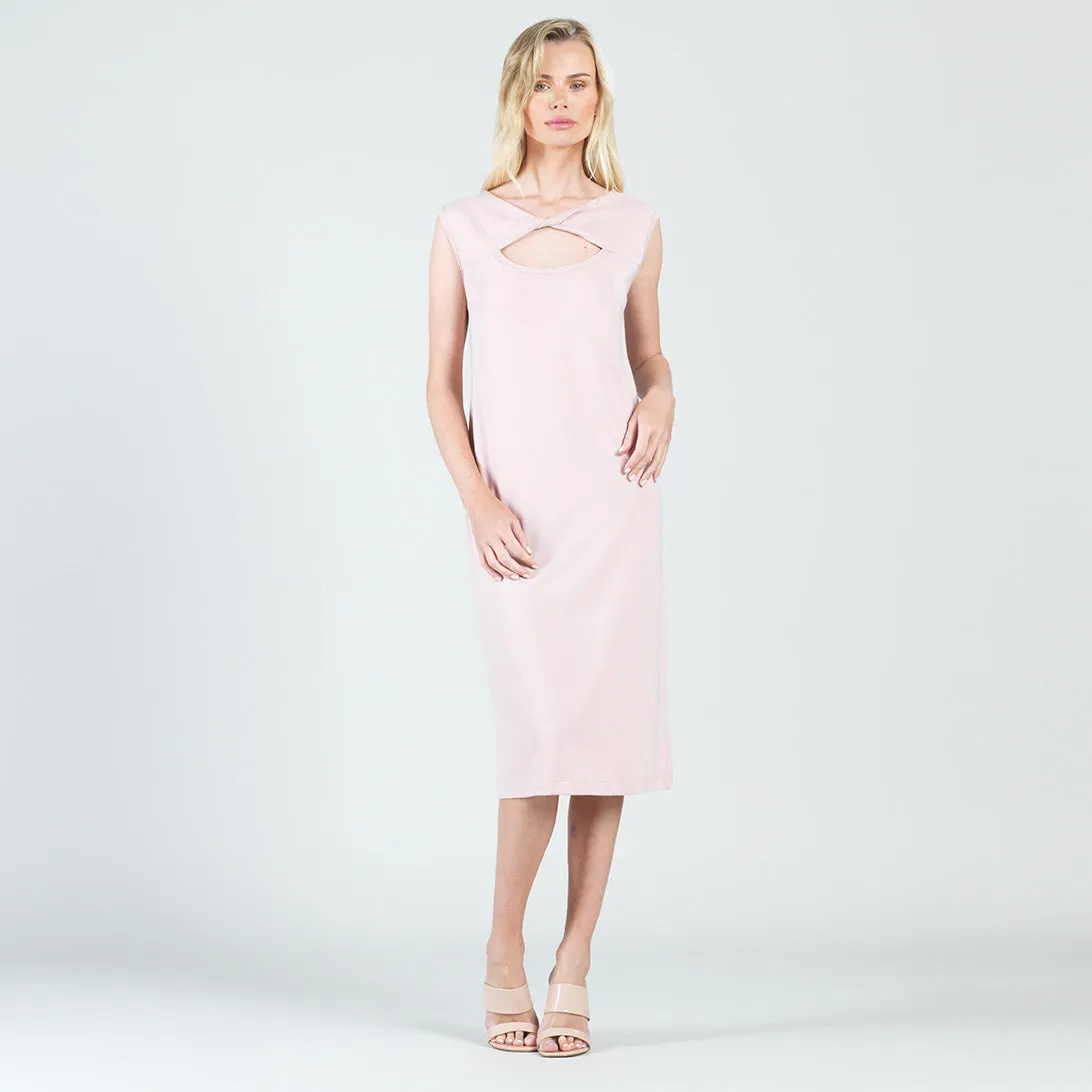 Modal Cotton - Reversible Cut Out Midi Dress - Mauve - Final Sale!