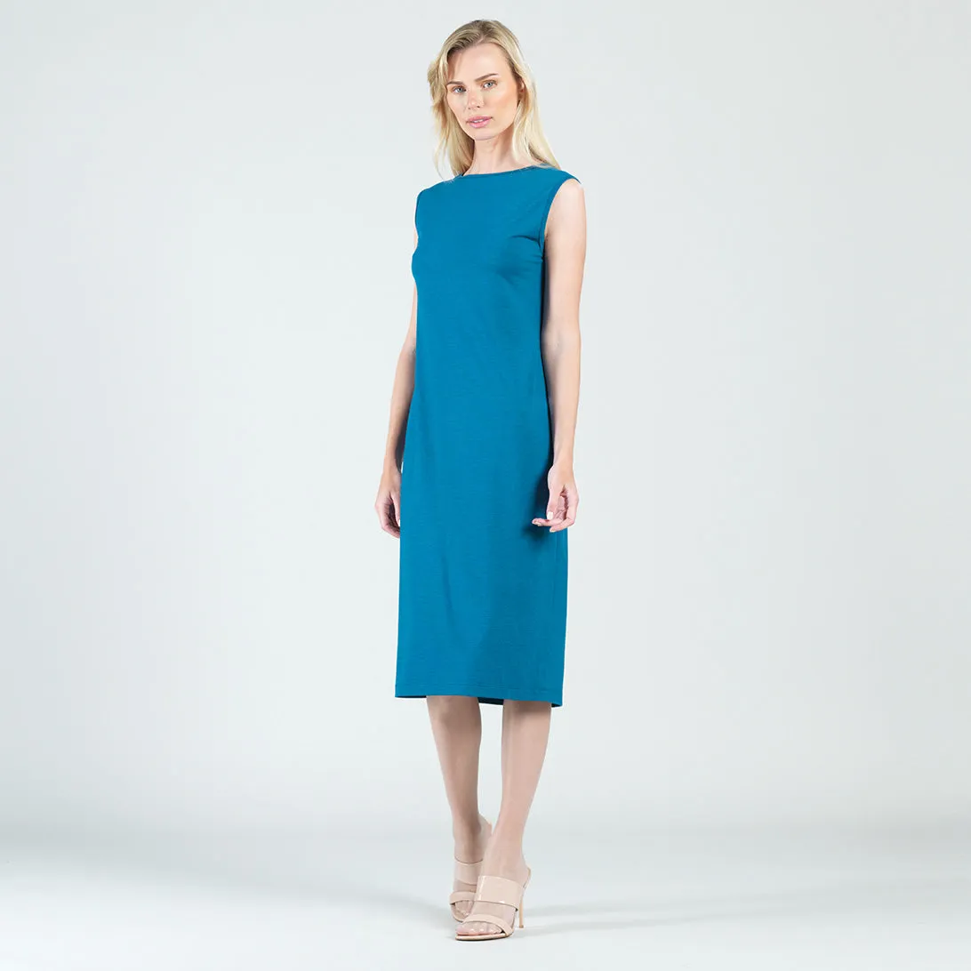 Modal Cotton - Reversible Cut Out Midi Dress - Teal - Final Sale!