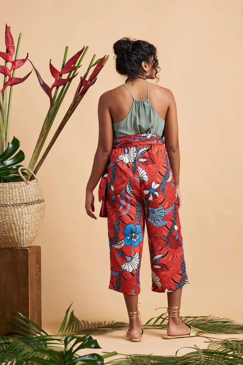 Moya Culottes Infinity Jumpsuit - Red ASA HANA - OA OG