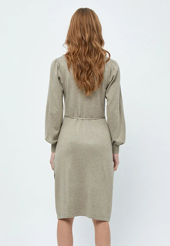 MSAstrid Knit Midi Dress - Wood Smoke Melange