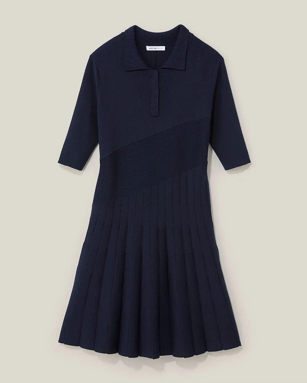 Navy Serena Knit Dress