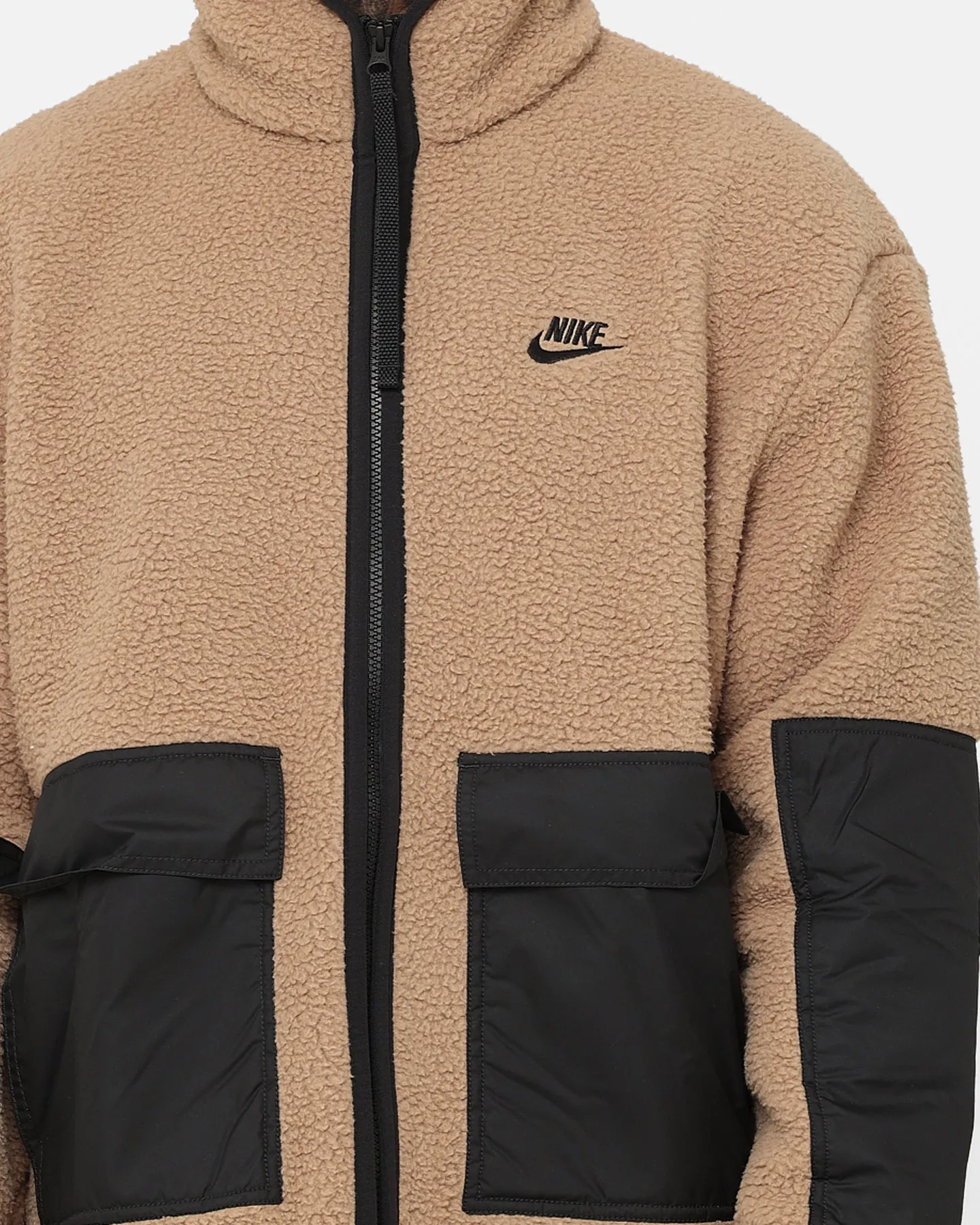 Nike Sportswear Sherpa Jacket Dark Driftwood/Black