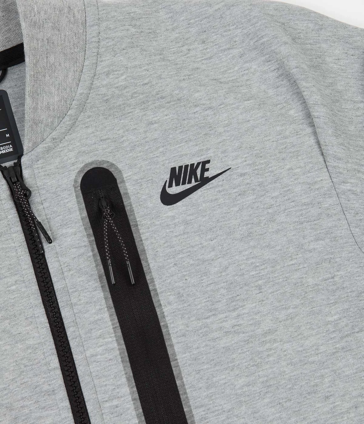 Nike Tech Fleece Bomber Jacket - Dark Grey Heather / Black