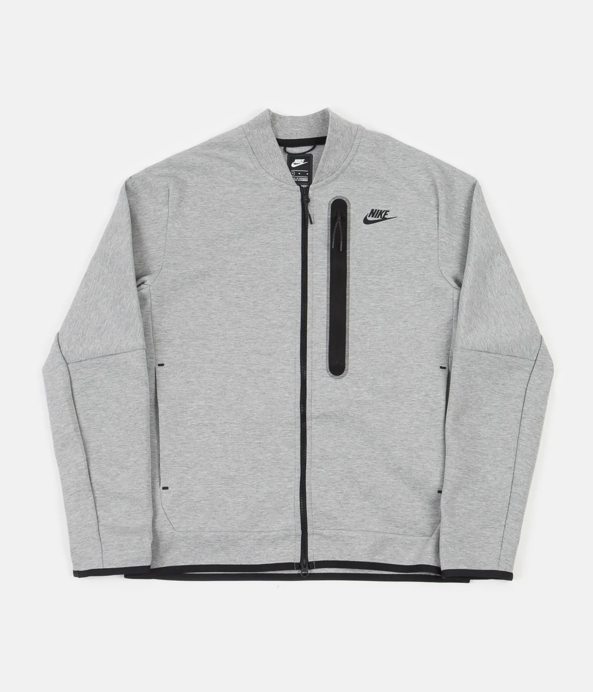 Nike Tech Fleece Bomber Jacket - Dark Grey Heather / Black