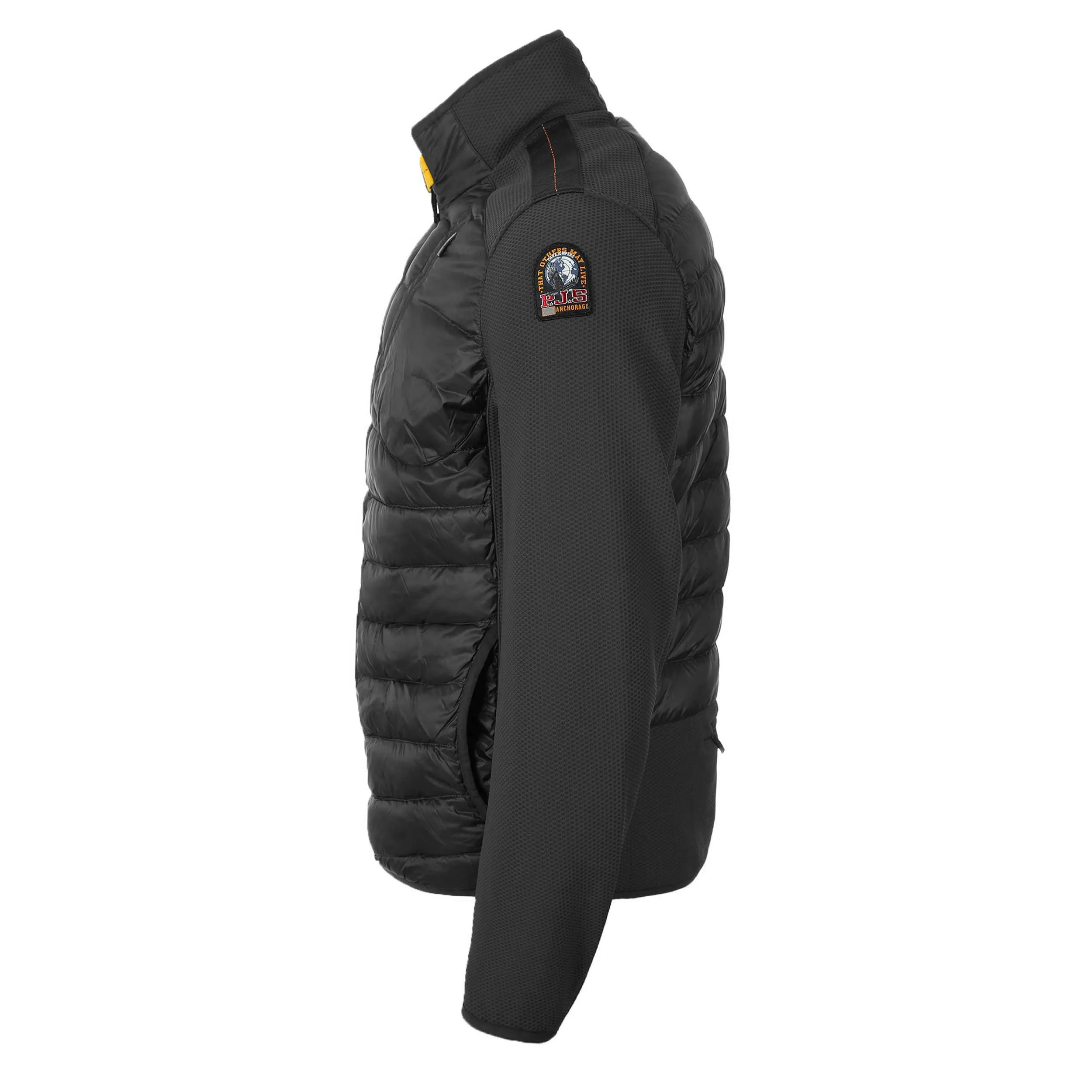 Parajumpers Jayden Quilted Fleece Jacket in Black