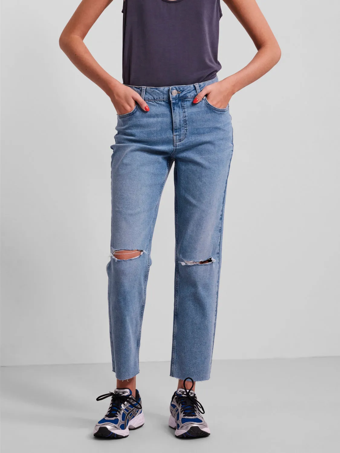 PCLUNA Jeans - Medium Blue Denim