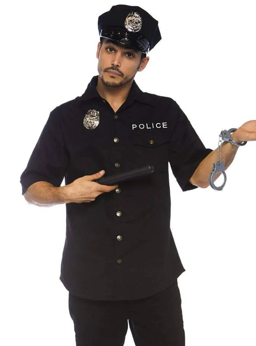 Policeman Deluxe Mens Fancy Dress Costume