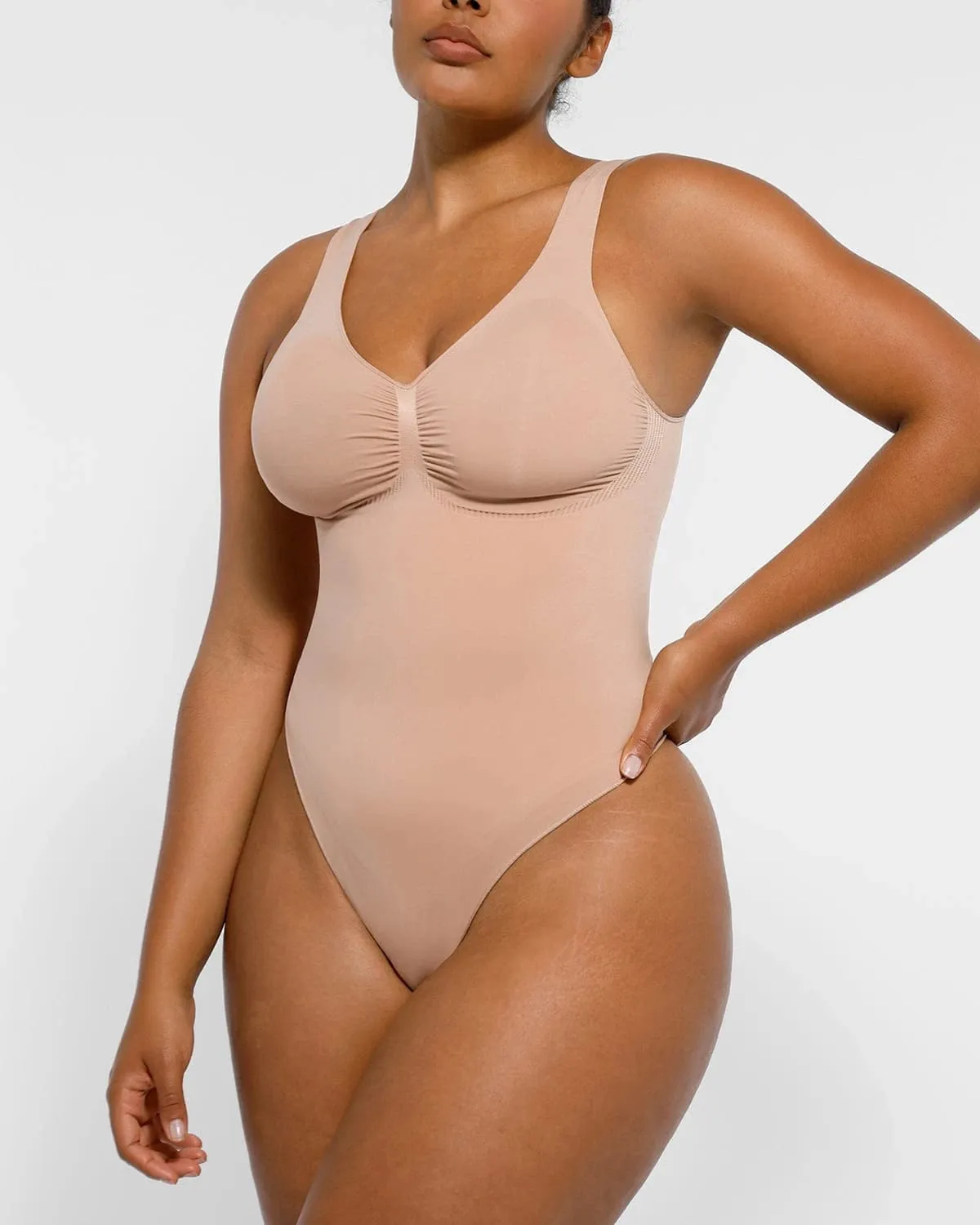 PowerConceal™ 2.0 V-Neck Thong Bodysuit