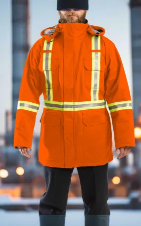 Premium Orange AR/FR Insulated Parka W/CSA Striping