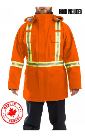 Premium Orange AR/FR Insulated Parka W/CSA Striping