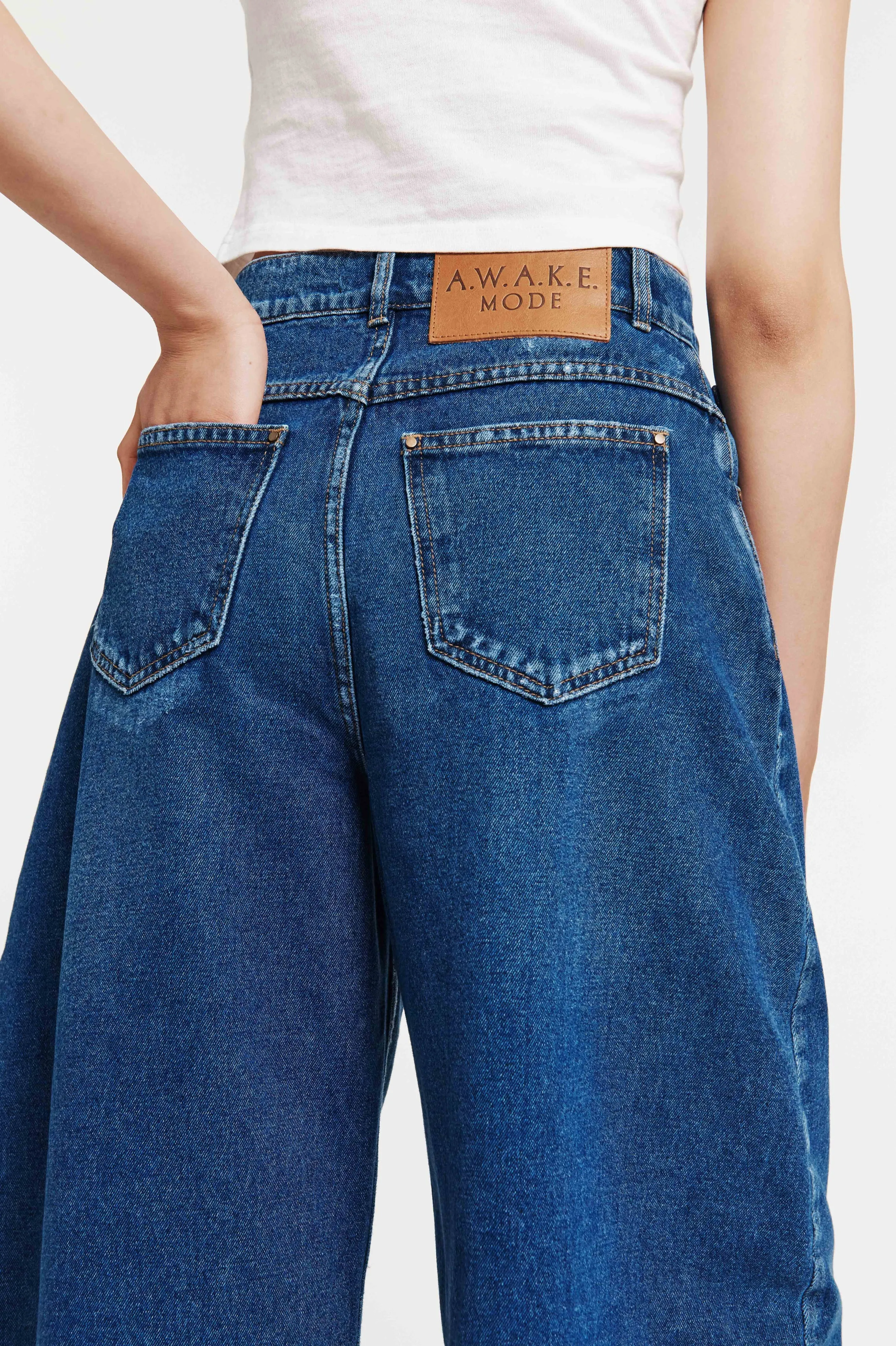 Recycled Rounded Jeans Blue Denim