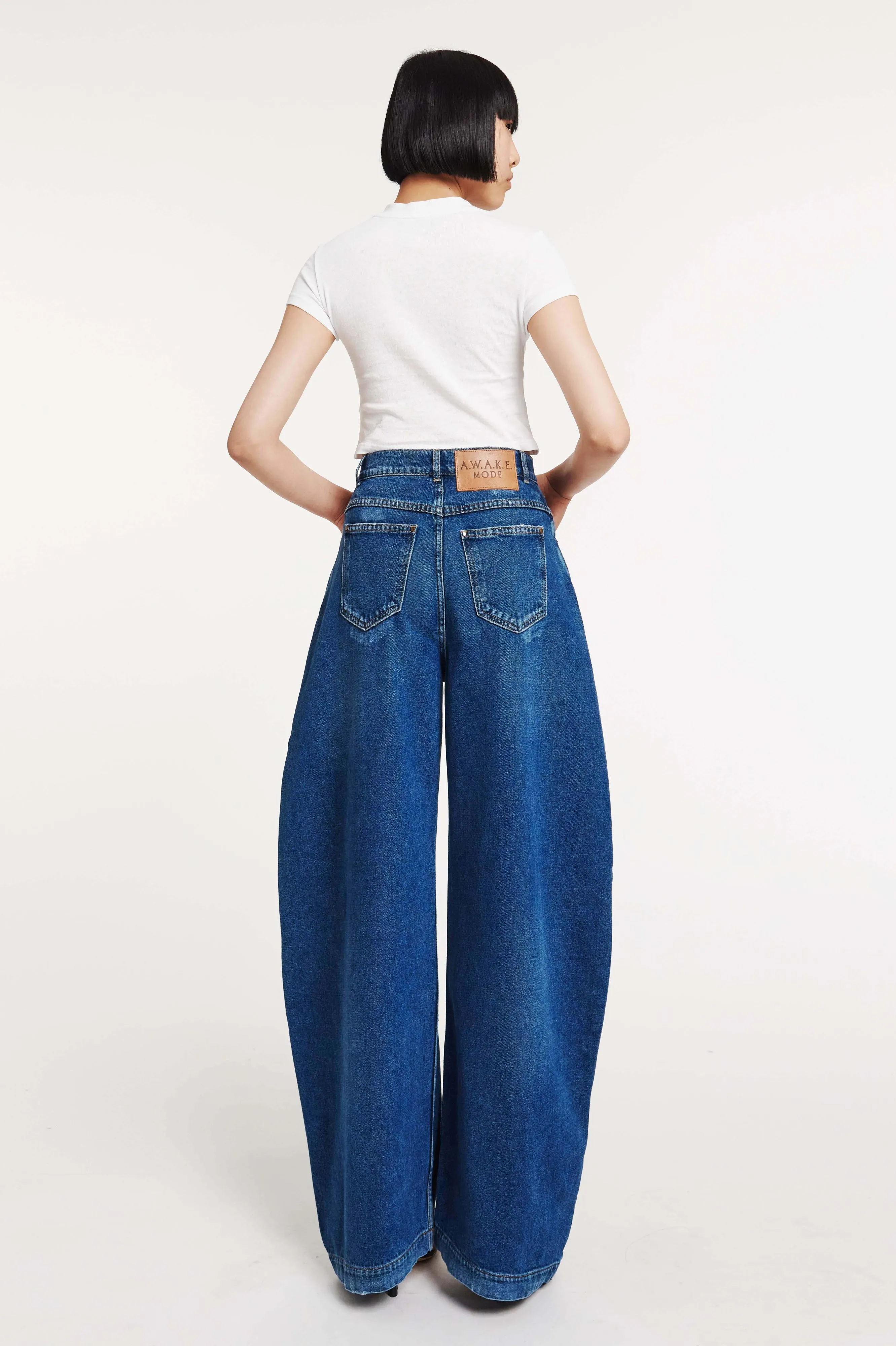 Recycled Rounded Jeans Blue Denim