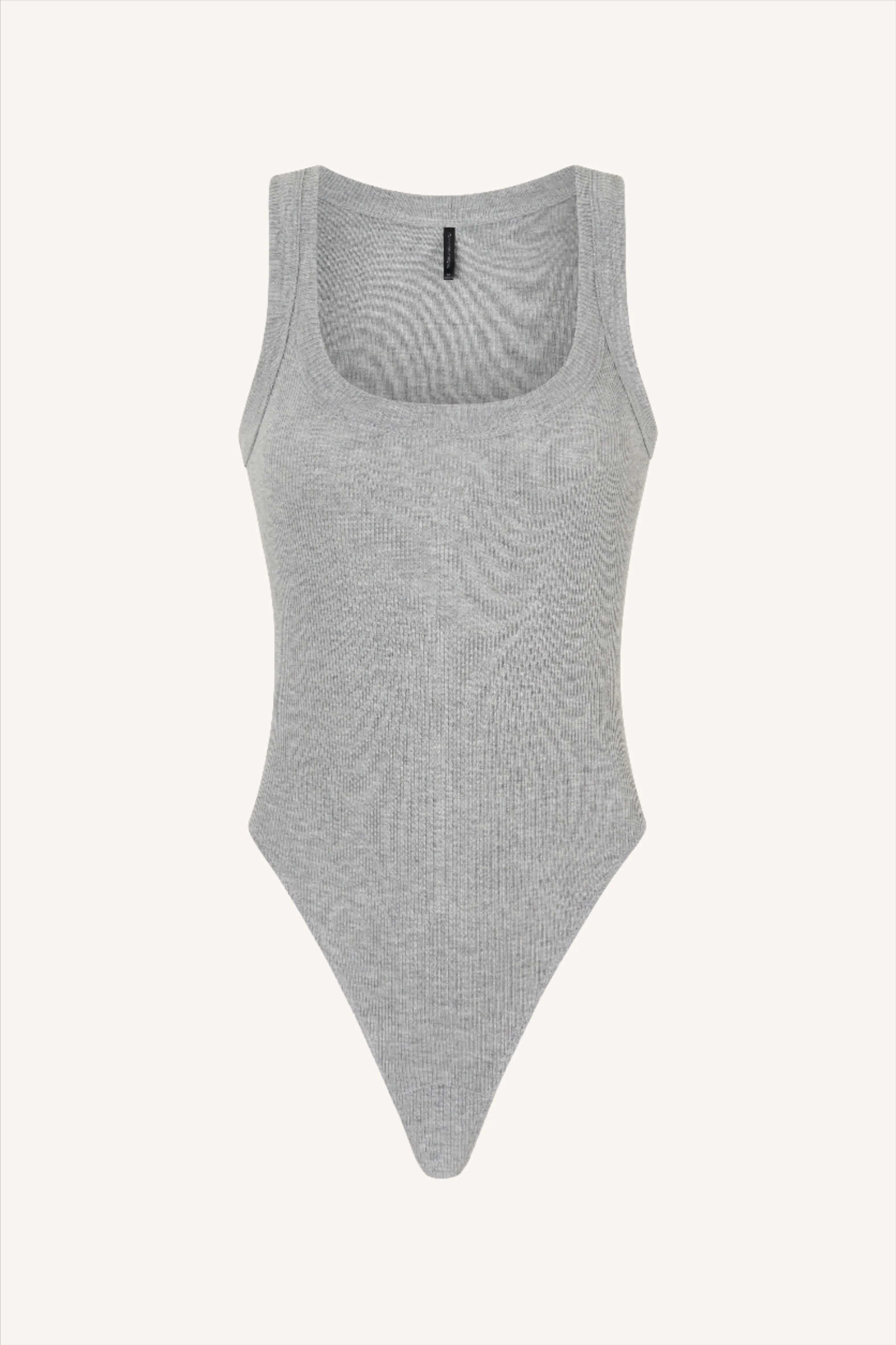 Rib Bodysuit Grey