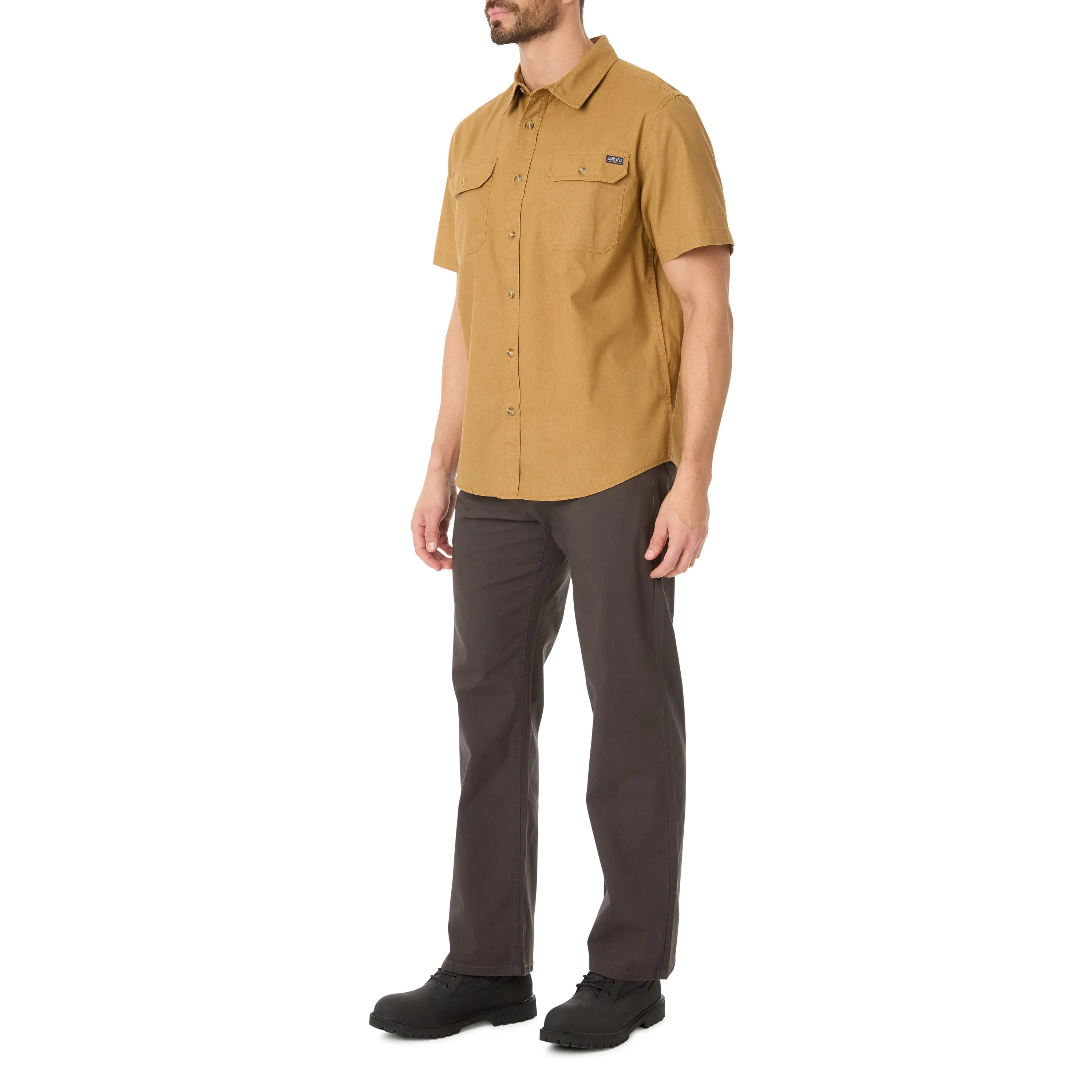 SANDWASHED SHORT SLEEVE WORK SHIRT