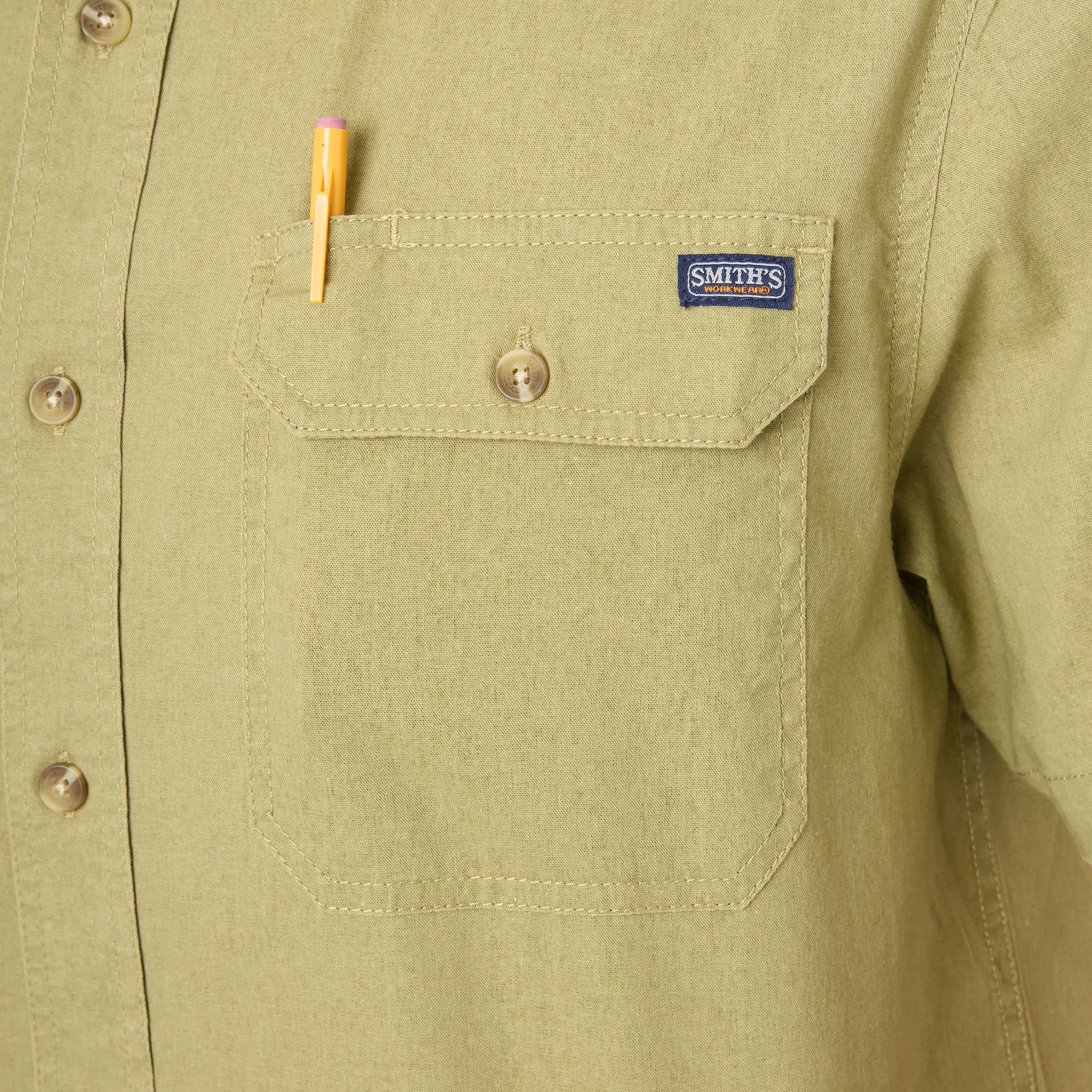 SANDWASHED SHORT SLEEVE WORK SHIRT