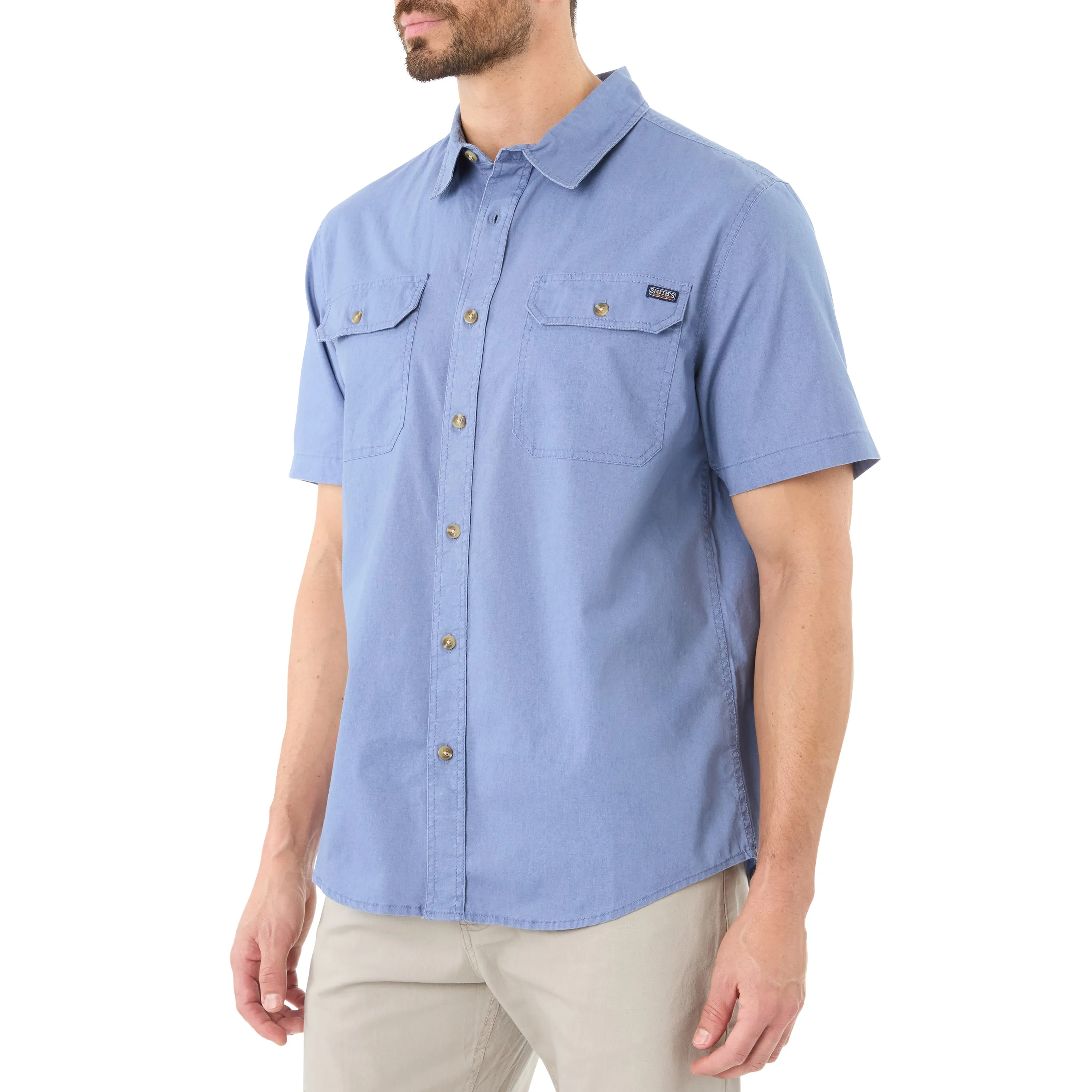 SANDWASHED SHORT SLEEVE WORK SHIRT