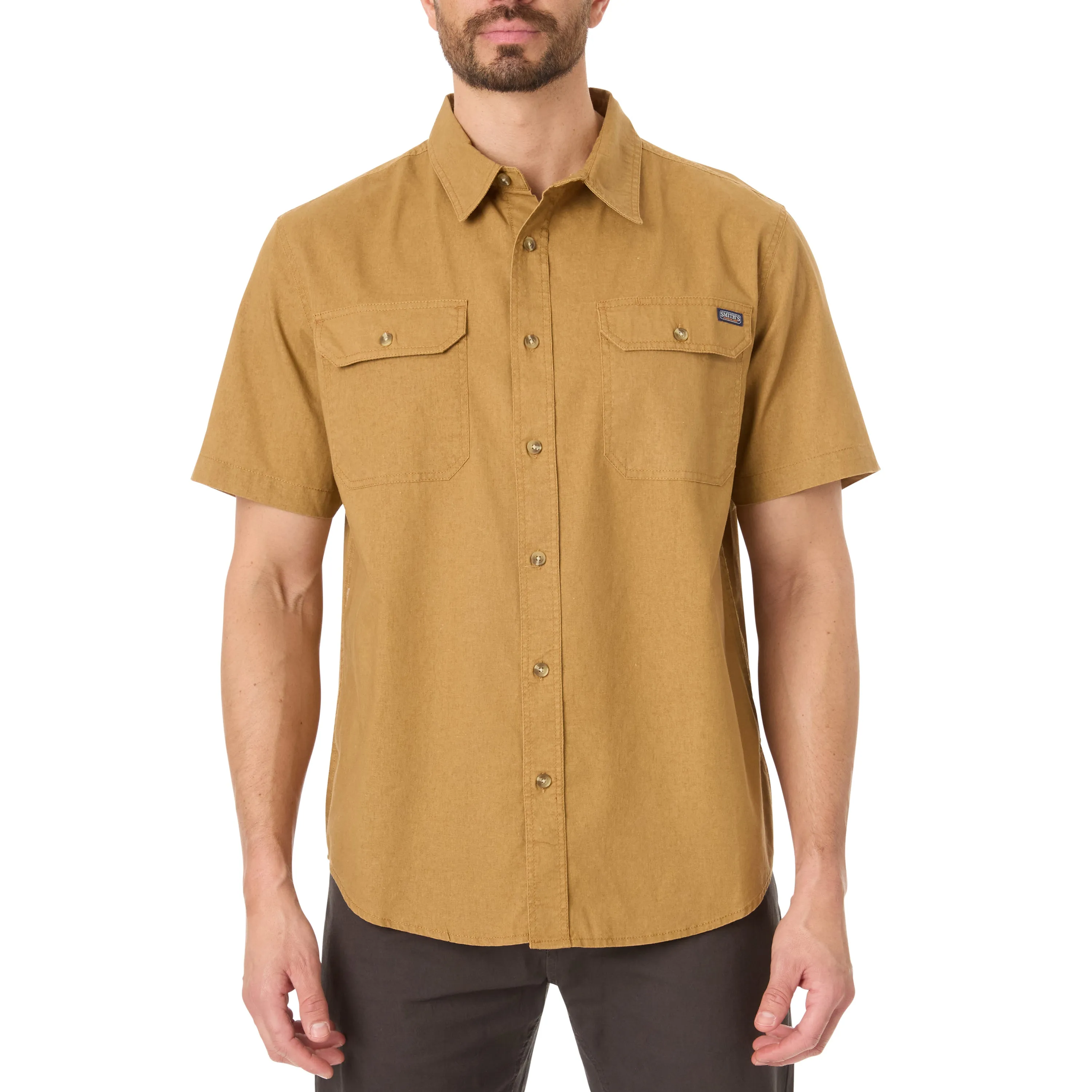 SANDWASHED SHORT SLEEVE WORK SHIRT