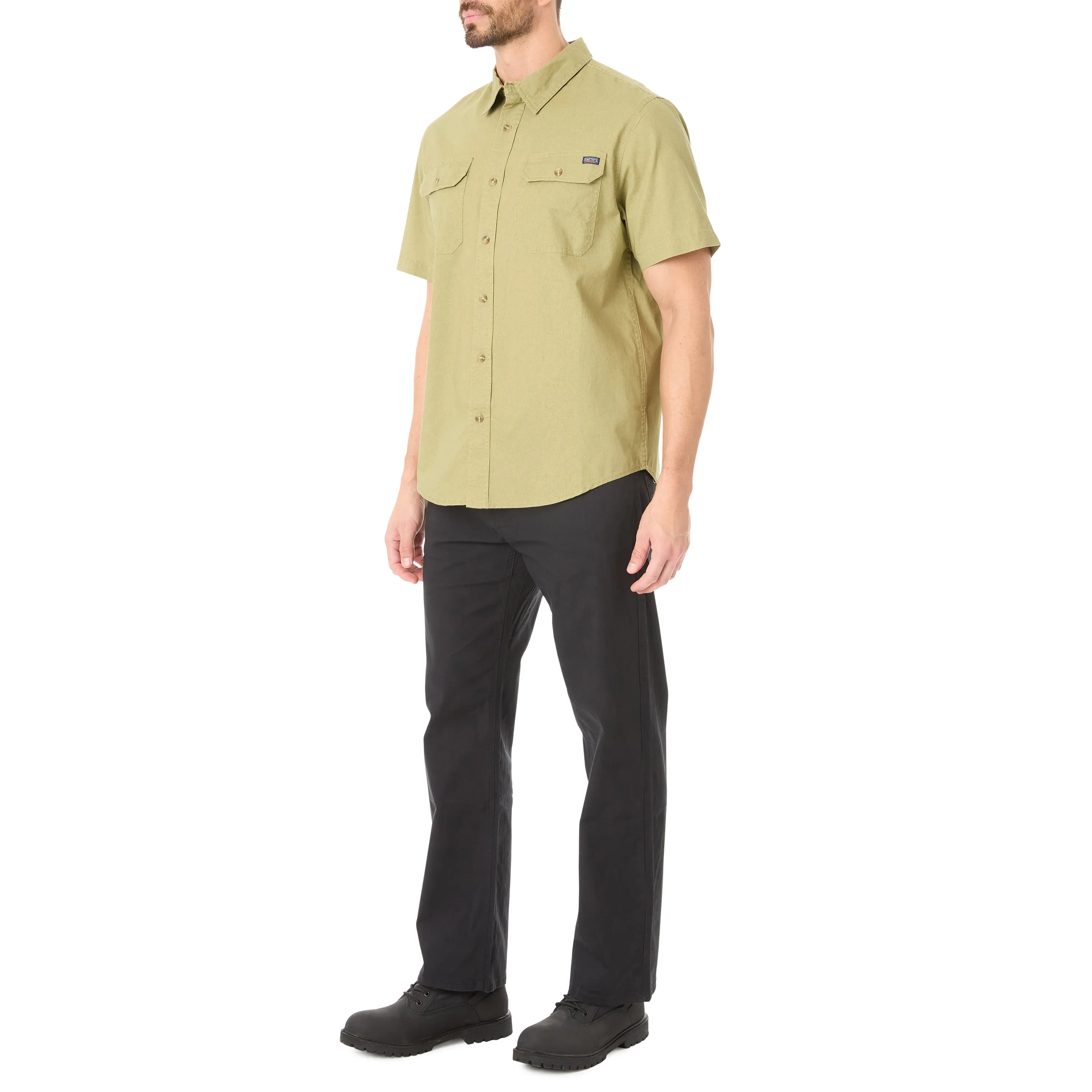 SANDWASHED SHORT SLEEVE WORK SHIRT