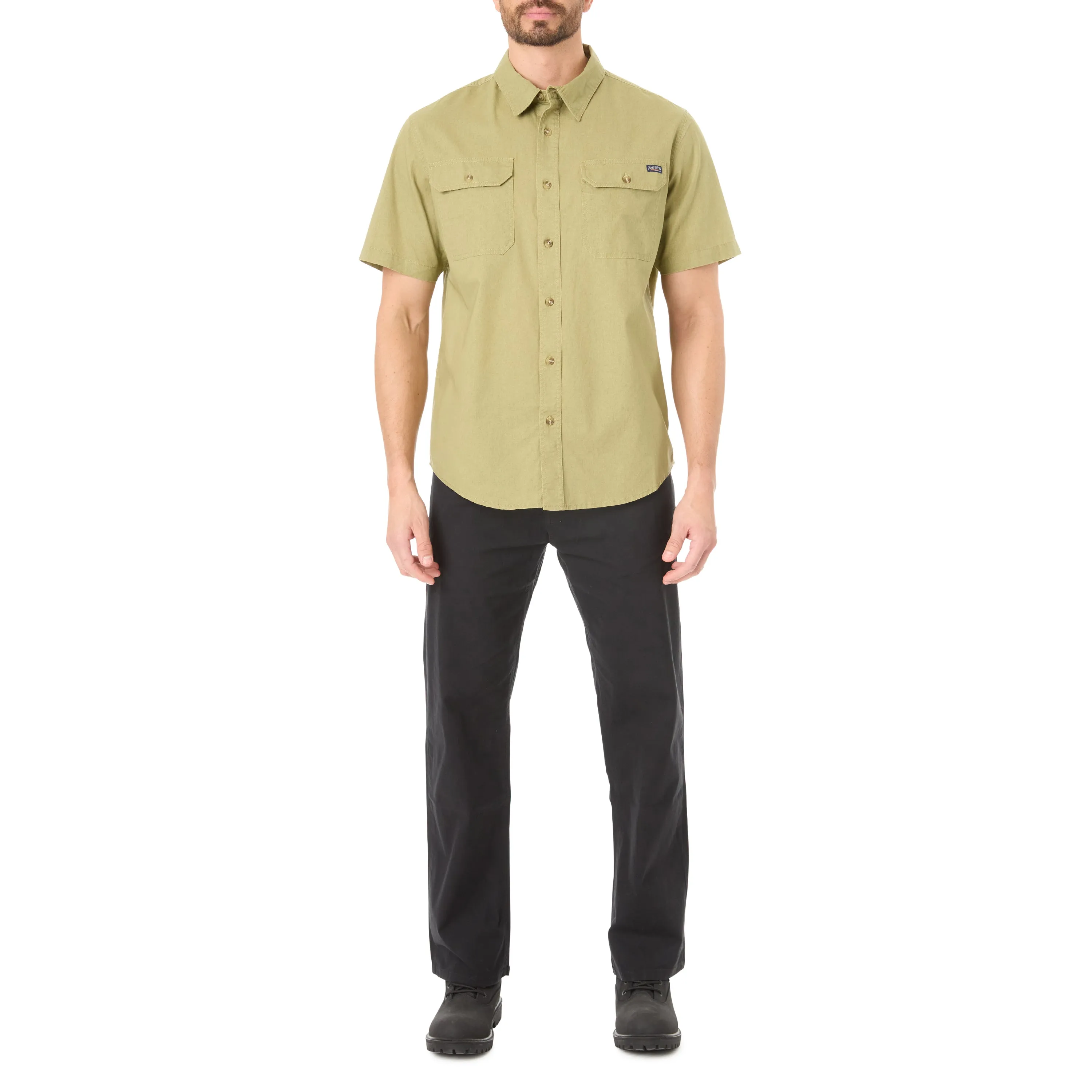 SANDWASHED SHORT SLEEVE WORK SHIRT