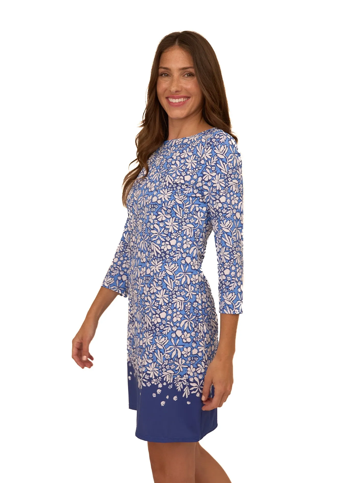 Seaside Floral Cabana Shift Dress