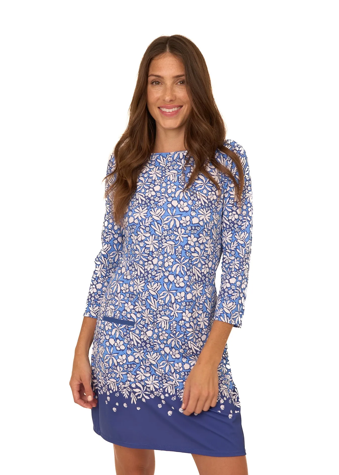 Seaside Floral Cabana Shift Dress