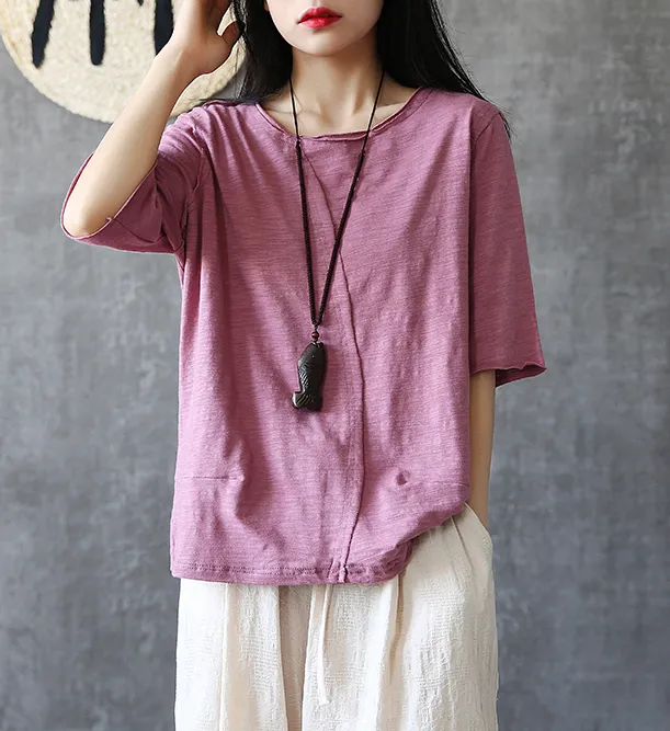 Short Sleeve Summer Women Casual Blouse Cotton Linen Shirts Women Tops DZA2005244