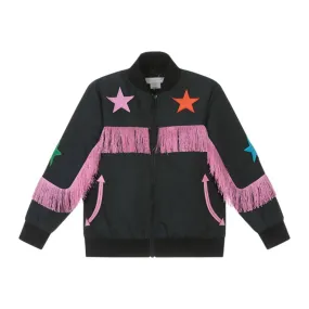 Star Fringed Bomber Jacket