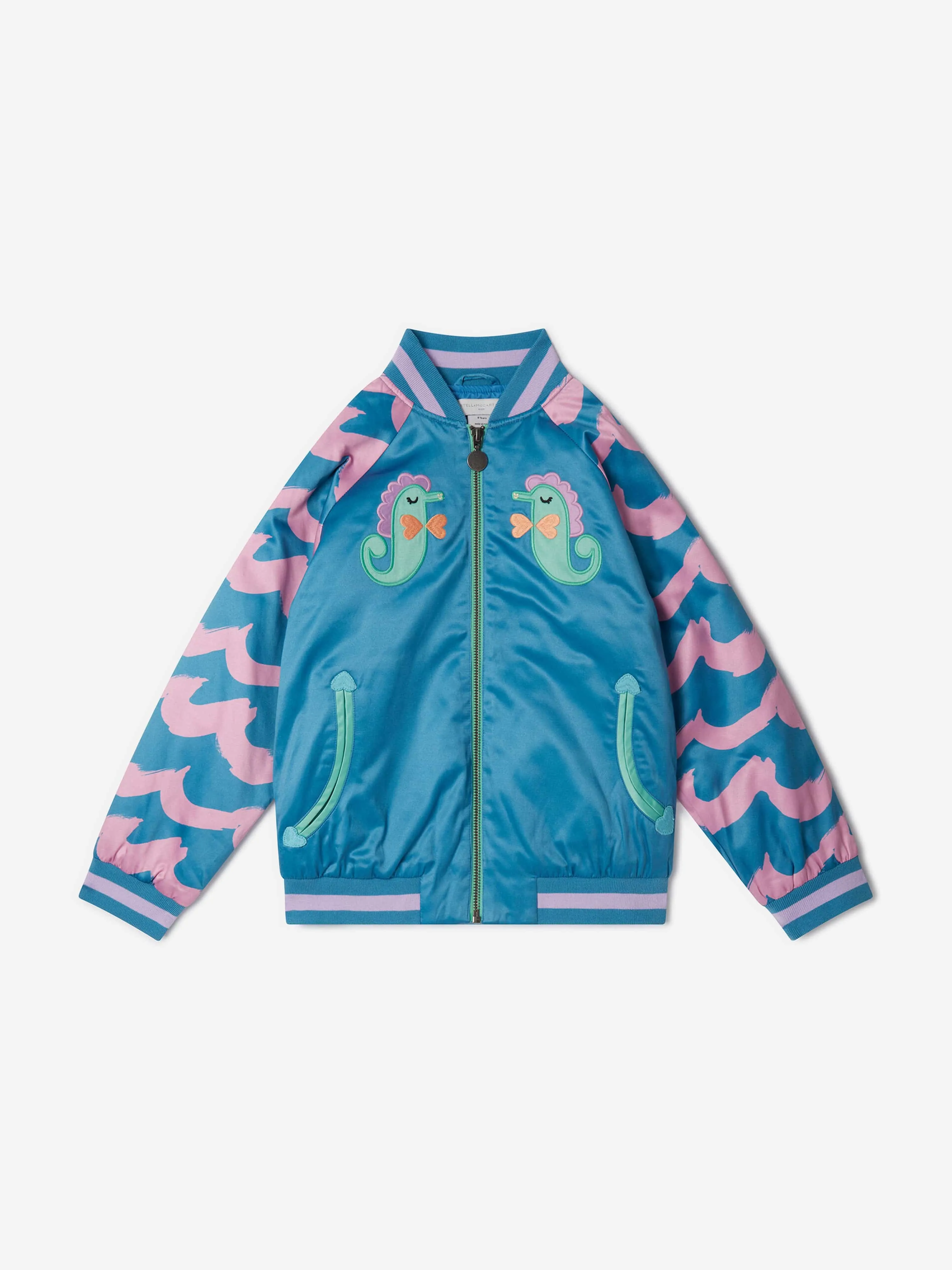 Stella McCartney Girls Seahorses Jacket in Blue