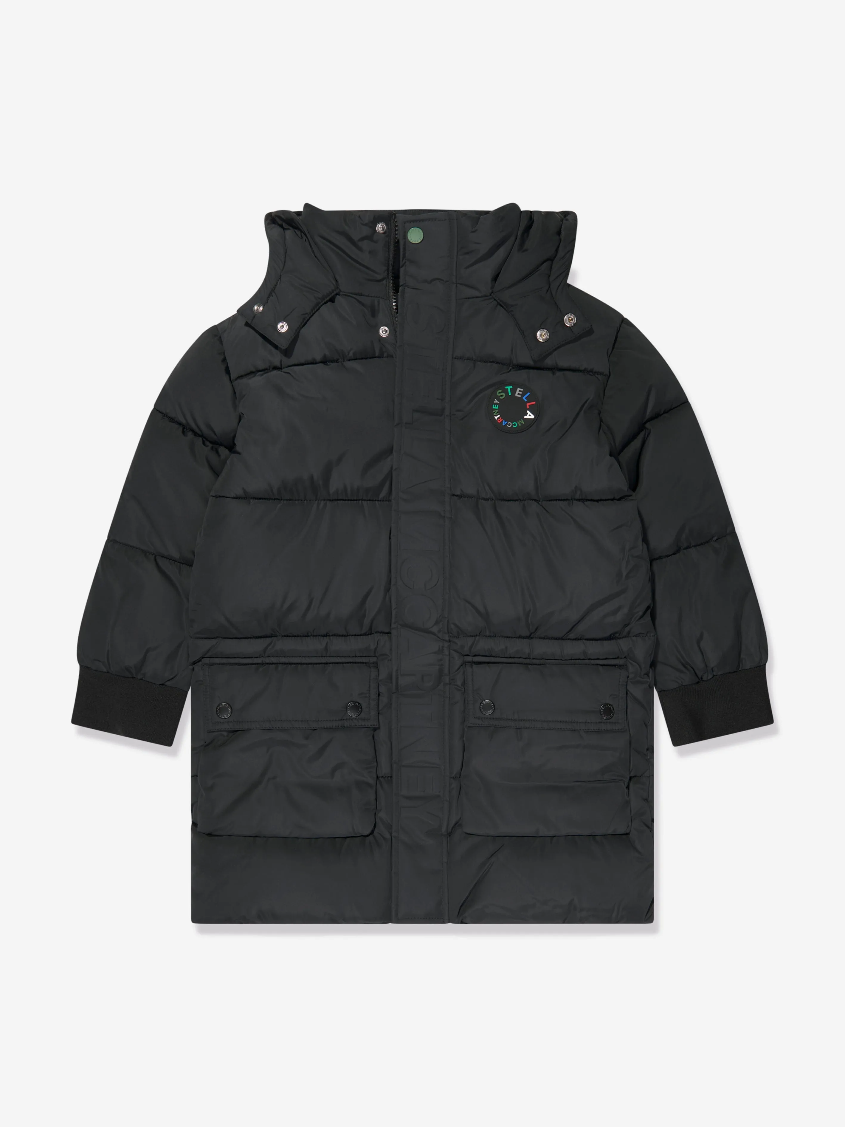 Stella McCartney Kids Puffer Coat in Black