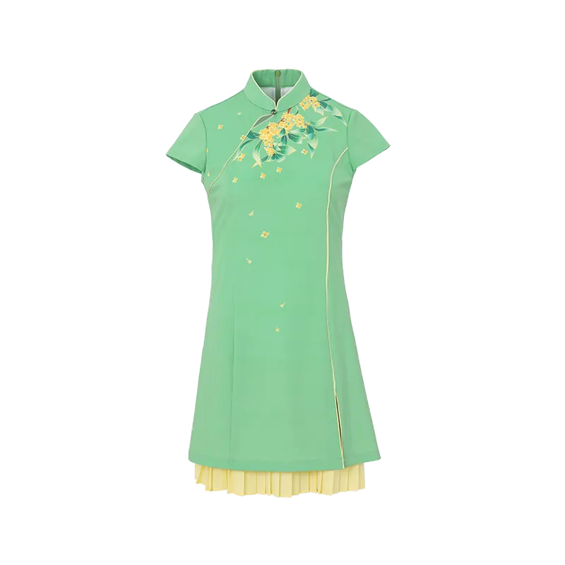 SVG Printed Golf Cheongsam Dress