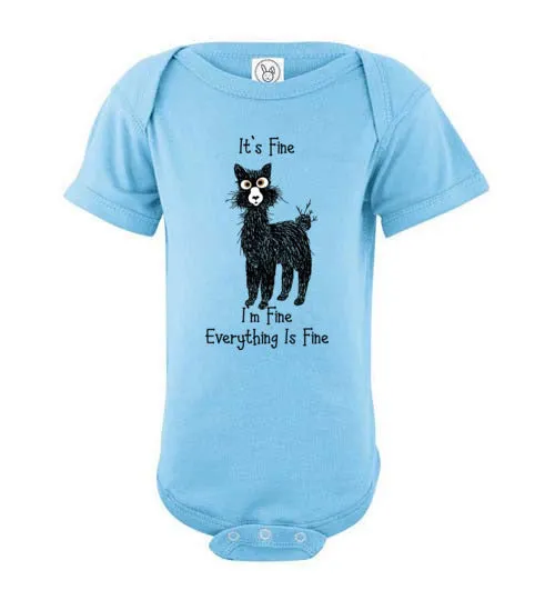 t-shirt: I'm Fine Alpaca Infant Fine Jersey Bodysuit Onesie