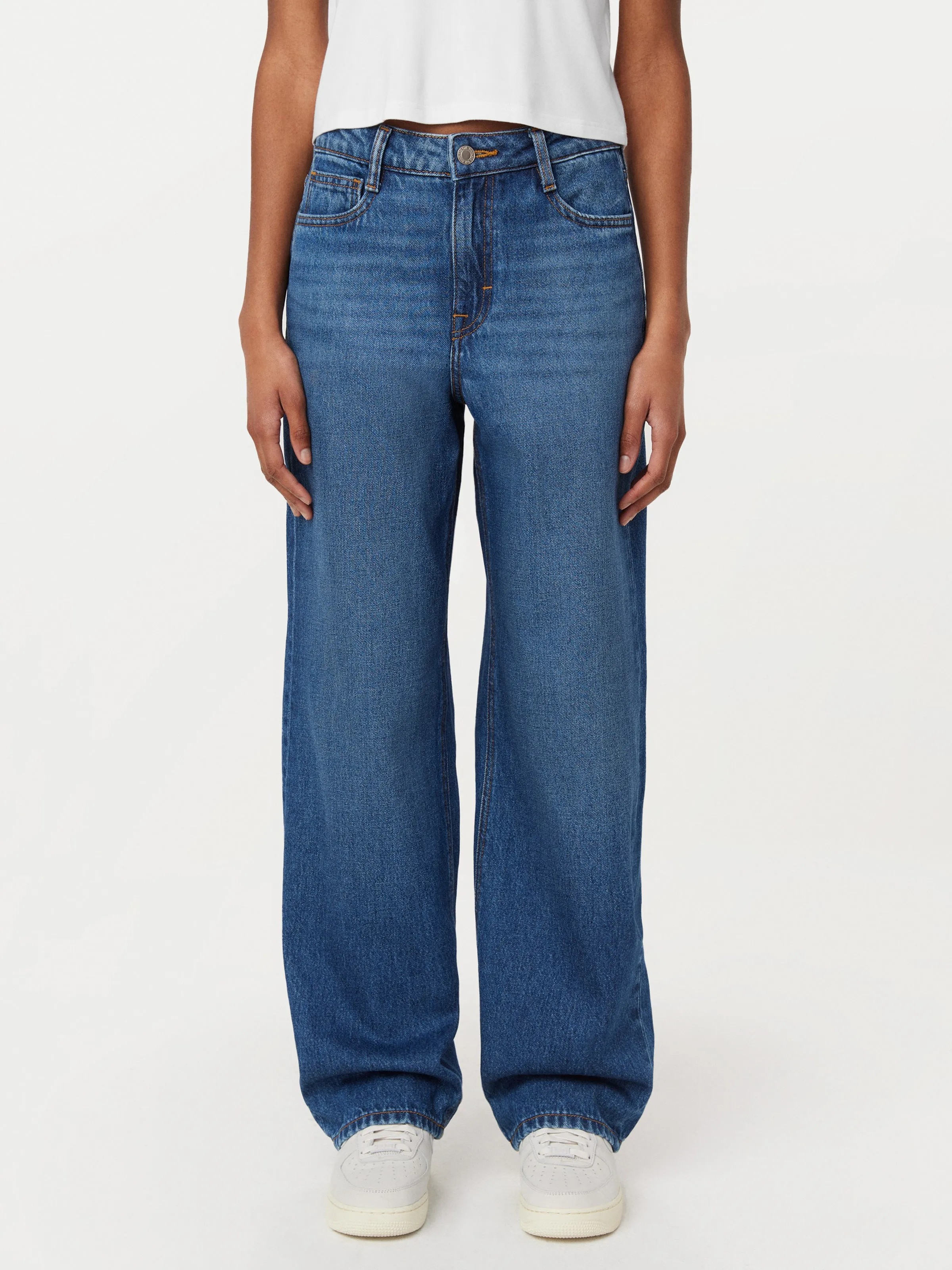 The Ellie Ultra Wide Leg Jean in Blue