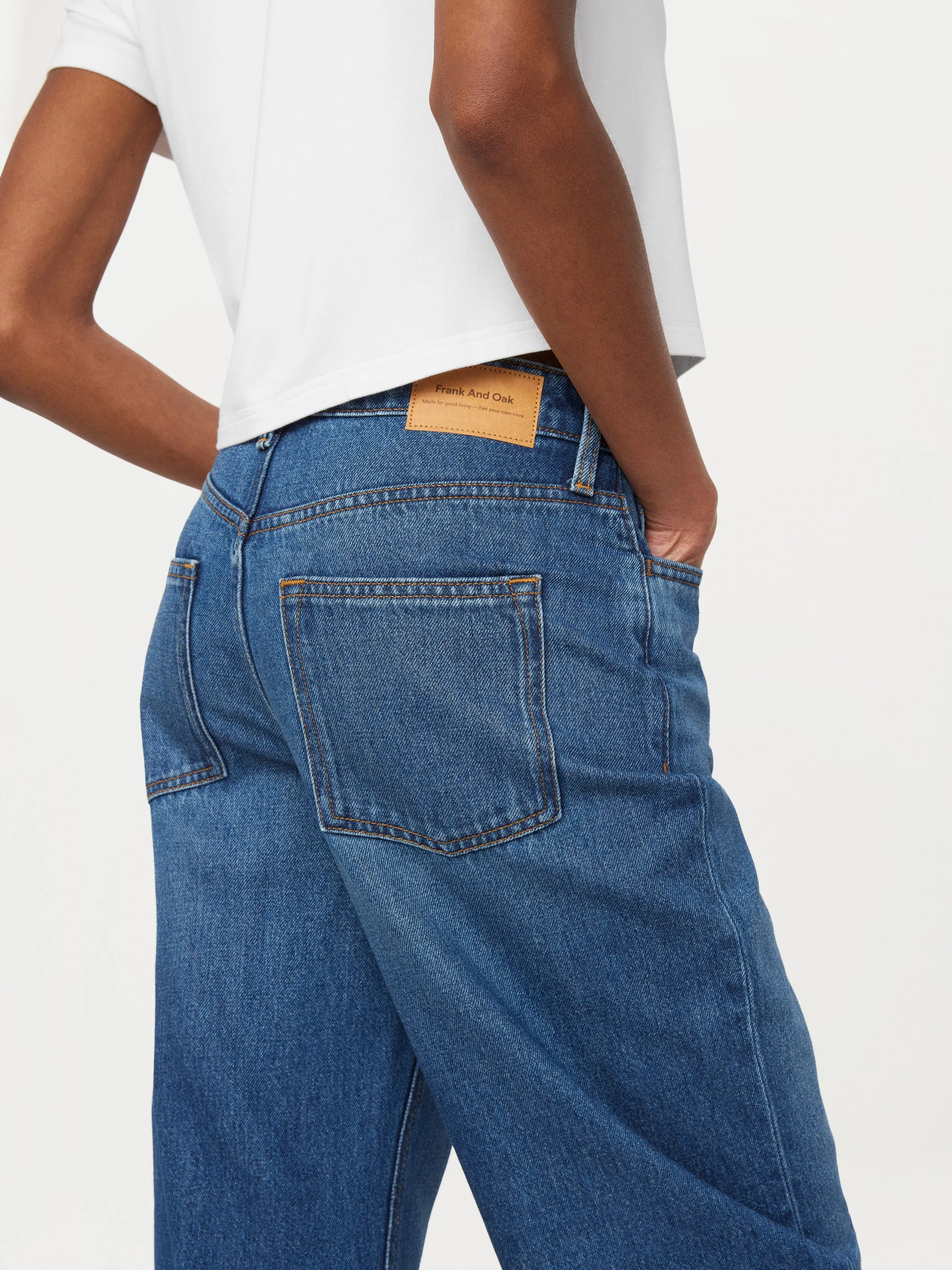 The Ellie Ultra Wide Leg Jean in Blue