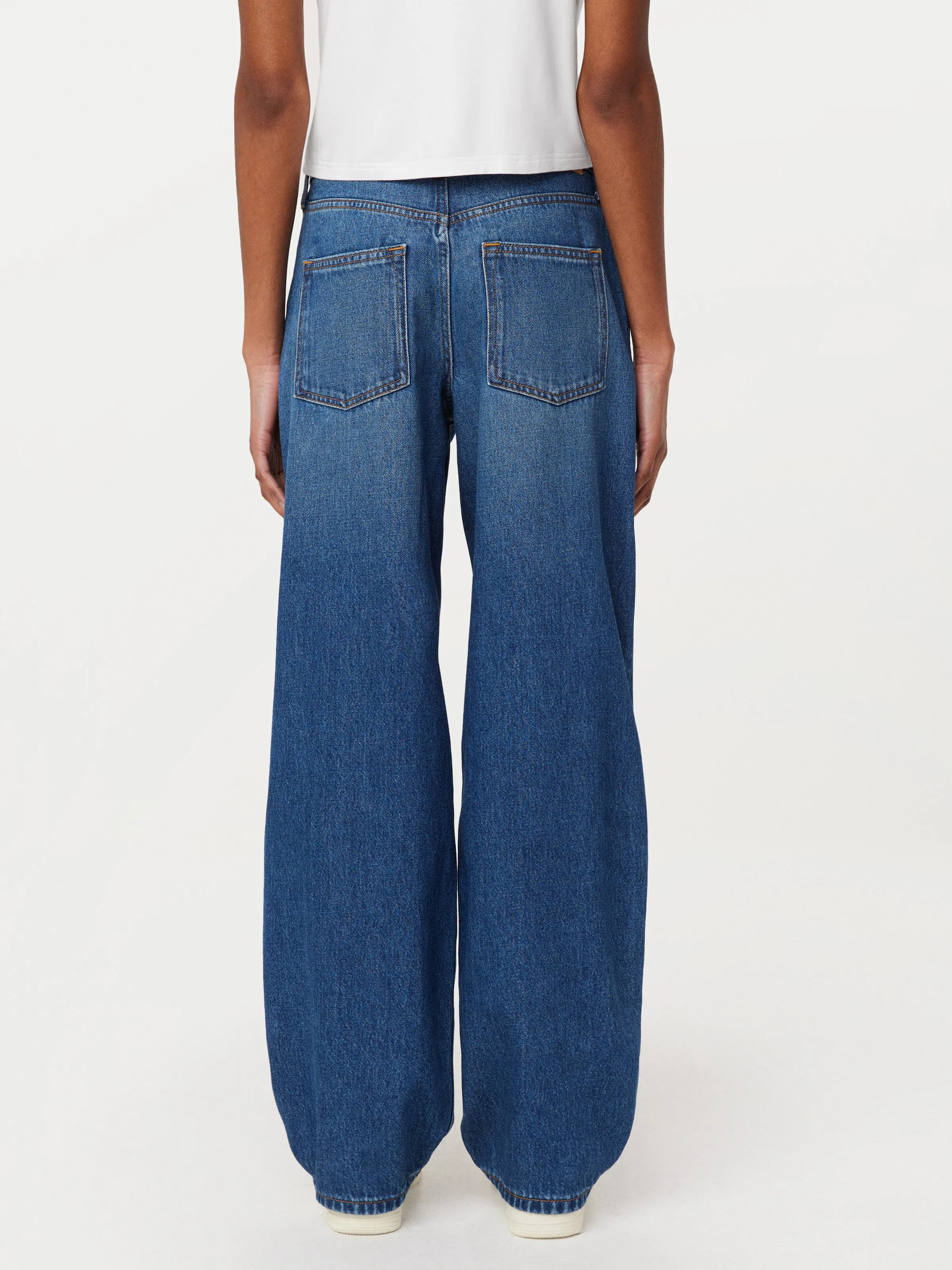 The Ellie Ultra Wide Leg Jean in Blue