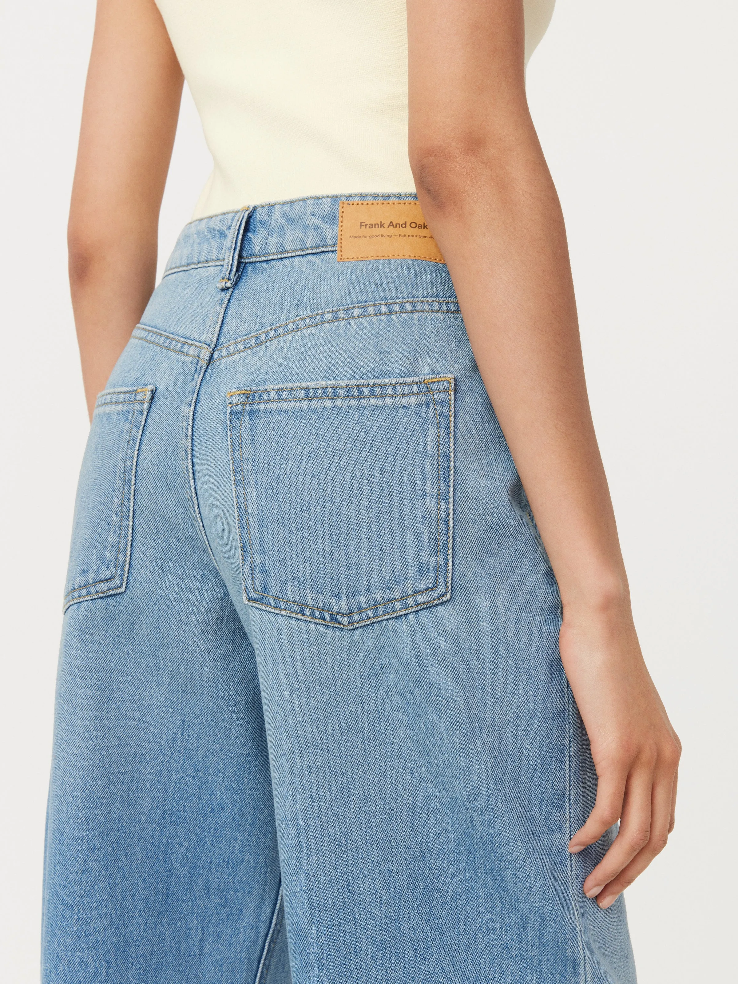 The Ellie Ultra Wide Leg Jean in Light Wash