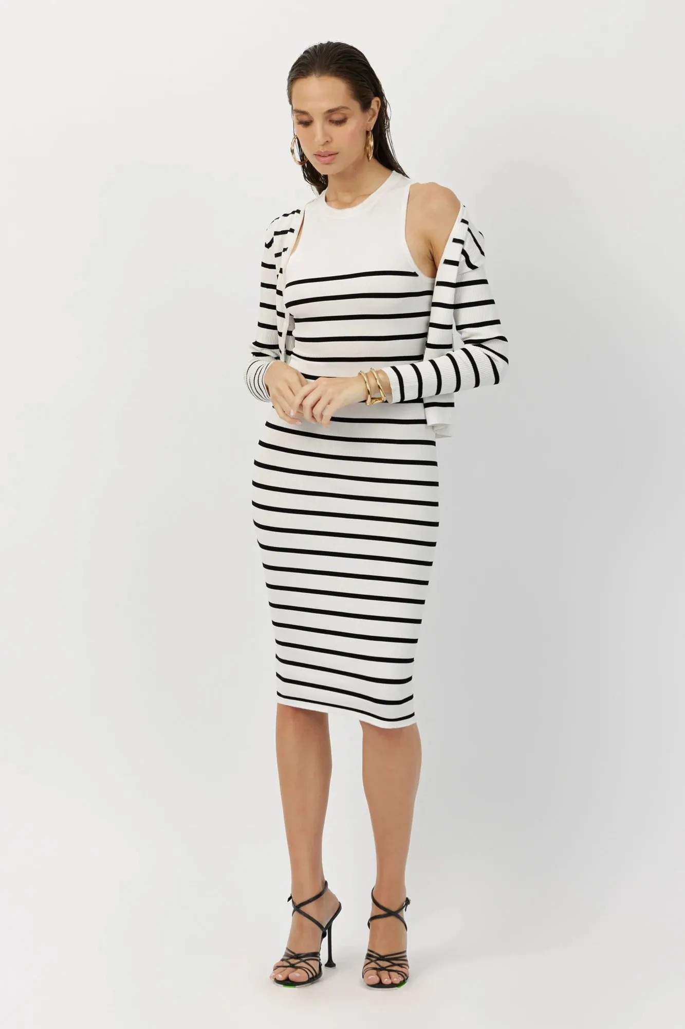 The Grace - Breton Striped Tank Dress Eco-Friendly Viscose