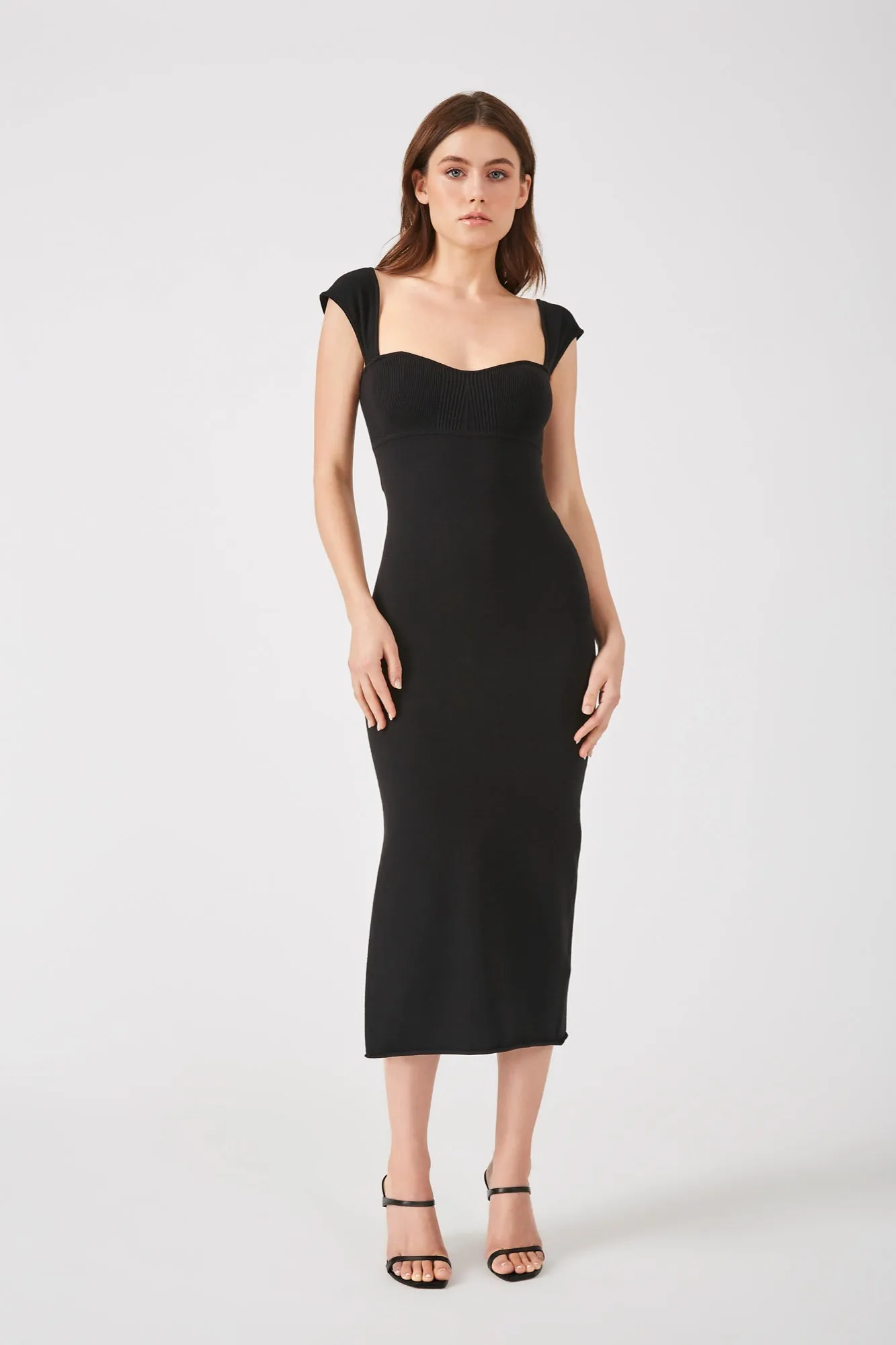 The Gwen - Black Empire Dress - Sustainable Luxury